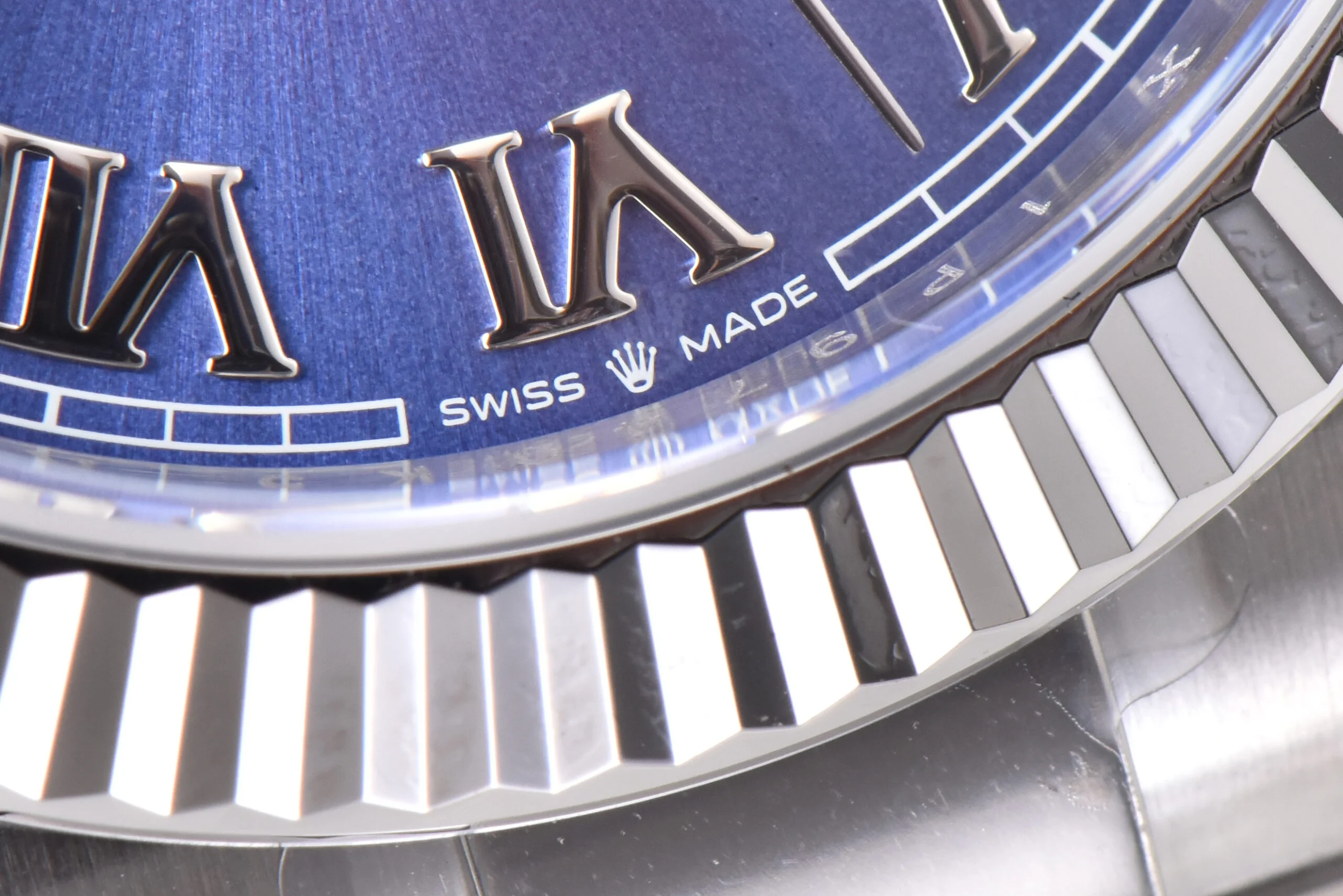 Datejust 41 126334 Azzurro Blue Dial Roman Markers on Oyster Bracelet