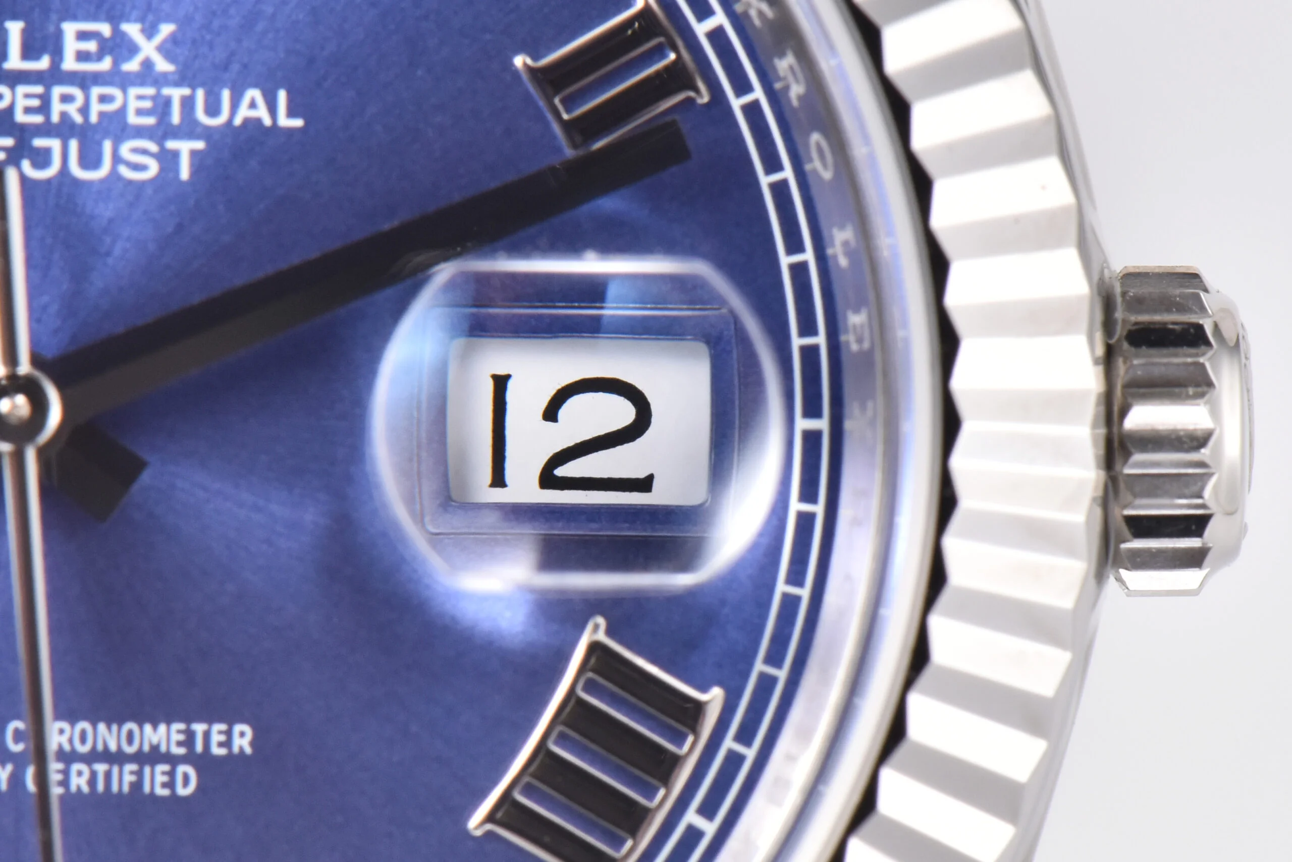 Datejust 41 126334 Azzurro Blue Dial Roman Markers on Oyster Bracelet