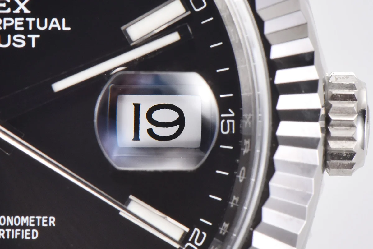 Datejust 41 126334 Bright Black Dial Stick Markers on Jubilee Bracelet