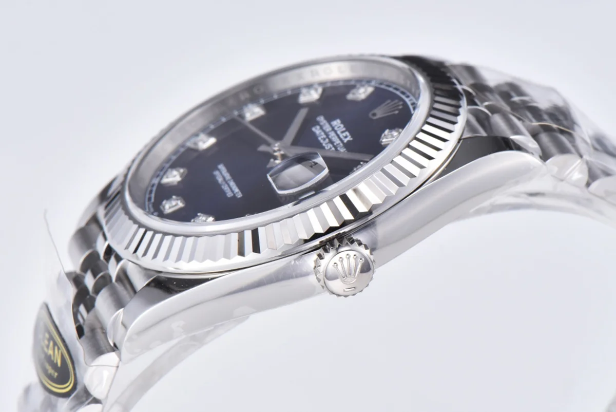 Datejust 41 126334 Bright Blue Dial Diamond Markers on Jubilee Bracelet