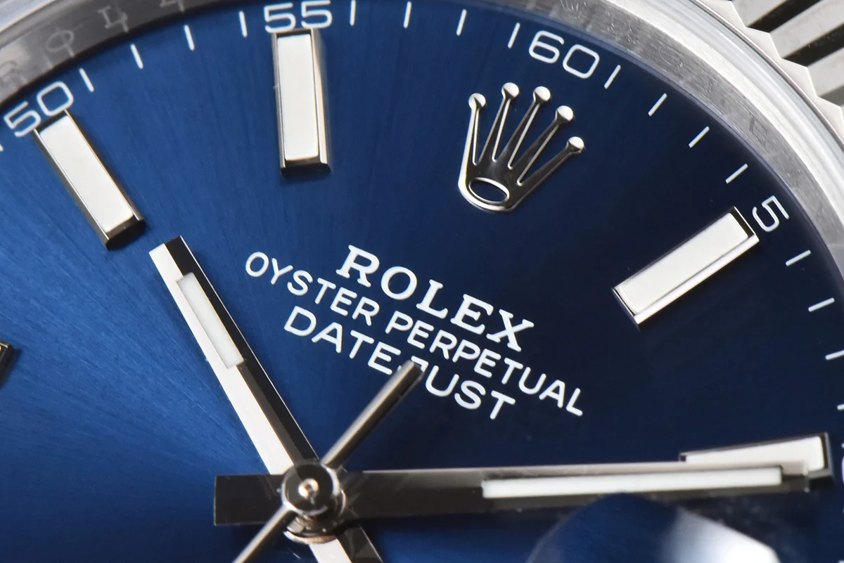 Datejust 41 126334 Bright Blue Dial Stick Markers on Jubilee Bracelet