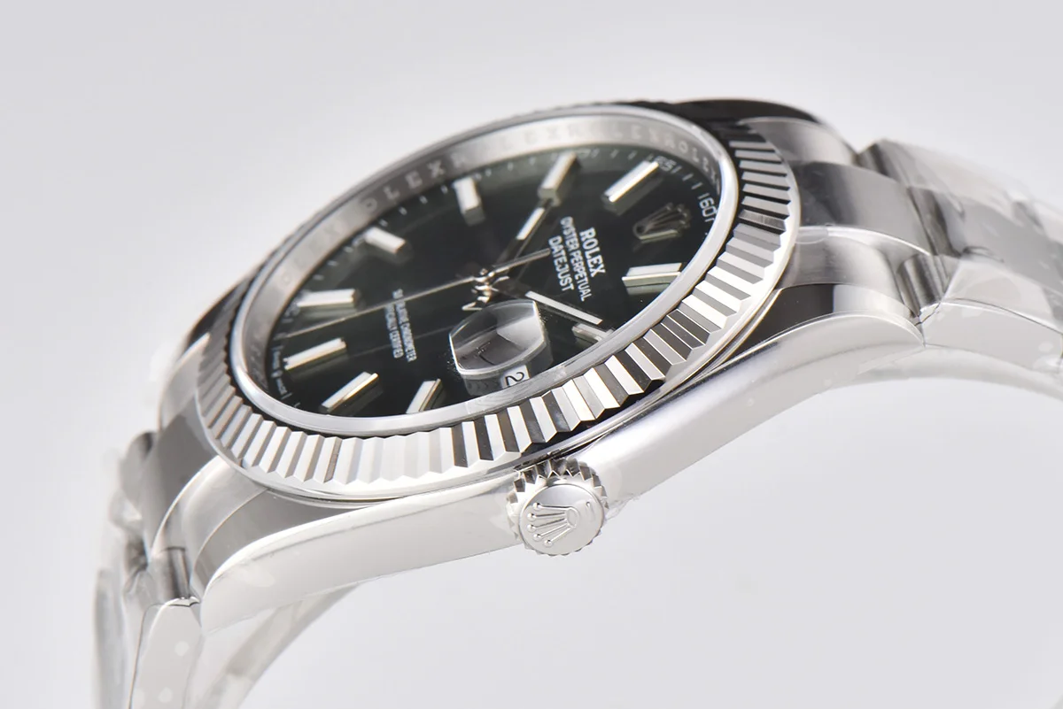 Datejust 41 126334 Mint Green Dial Stick Markers on Oyster Bracelet