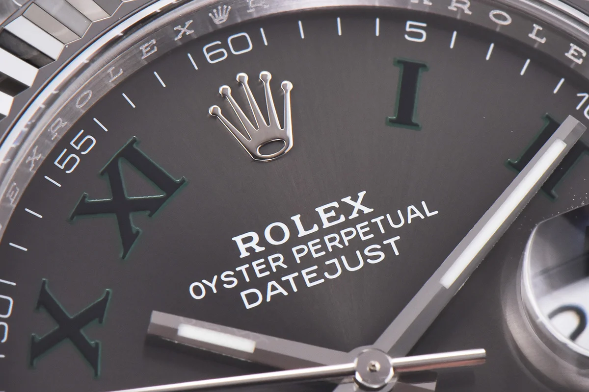Datejust 41 126334 Slate Dial Stick Markers on Oyster Bracelet
