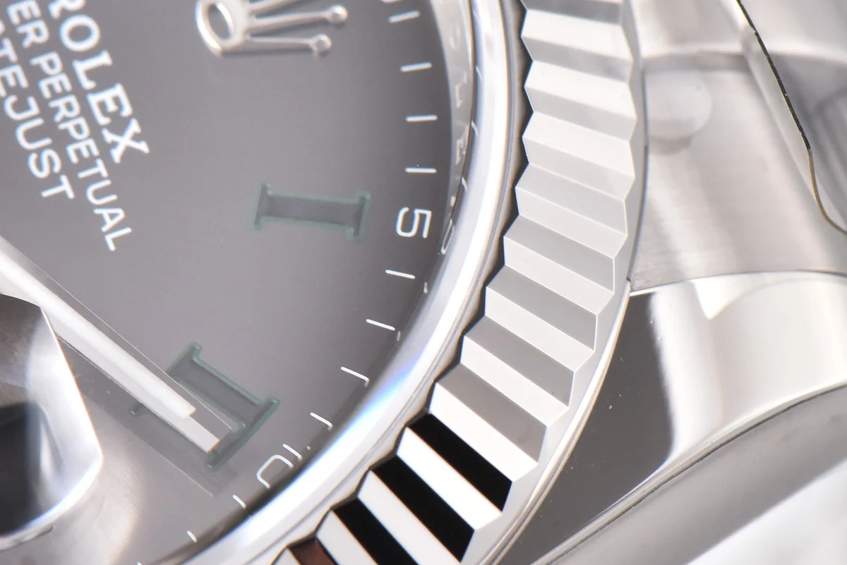 Datejust 41 126334 Slate Dial Stick Markers on Oyster Bracelet