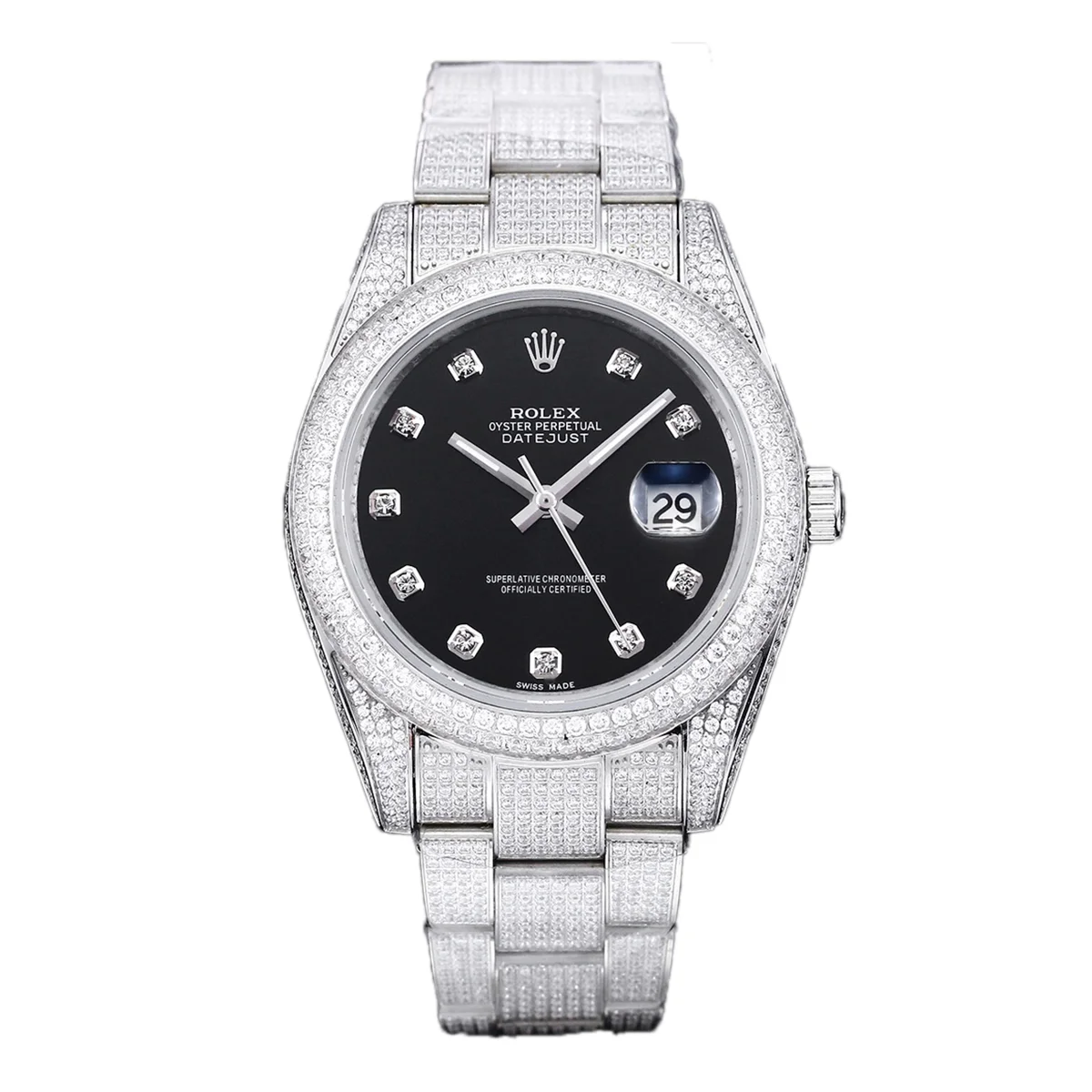 Datejust 41 with Diamond Markers in Steel