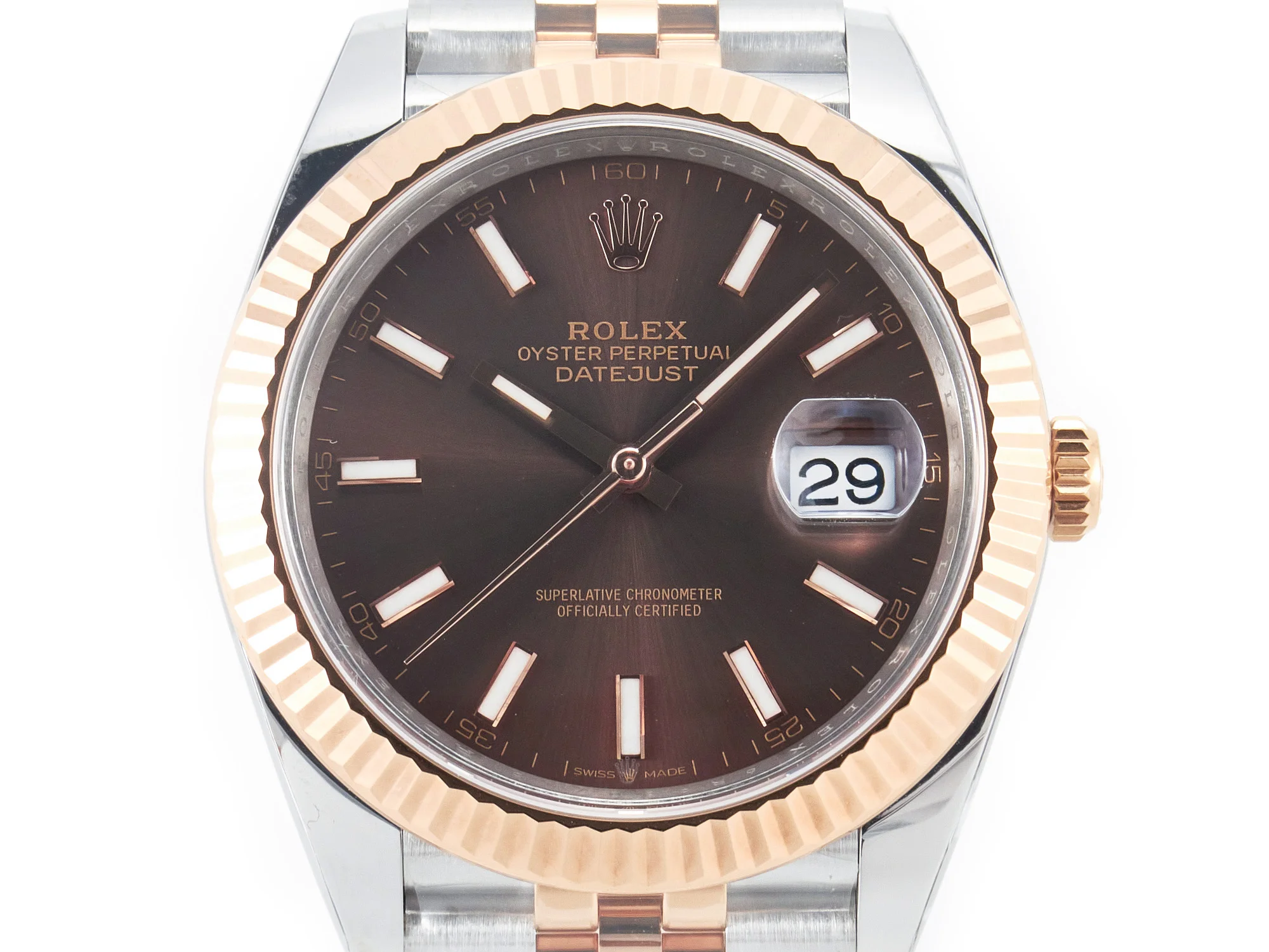 DateJust 41mm 126331 904L SS/RG Clean 1:1 Best Edition Brown Dial on Jubilee Bracelet VR3235