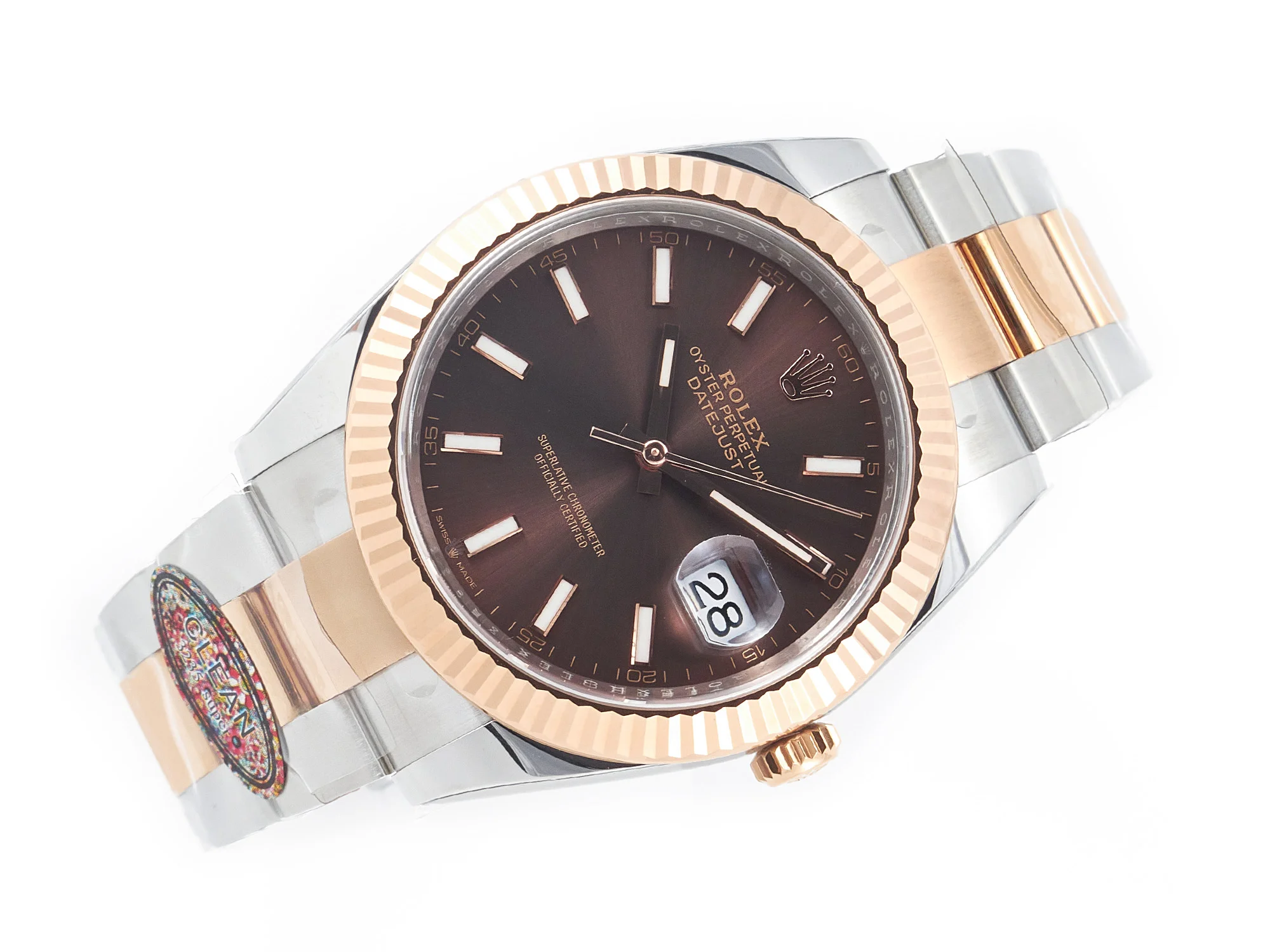 DateJust 41mm 126331 904L SS/RG Clean 1:1 Best Edition Brown Dial on Oyster Bracelet VR3235