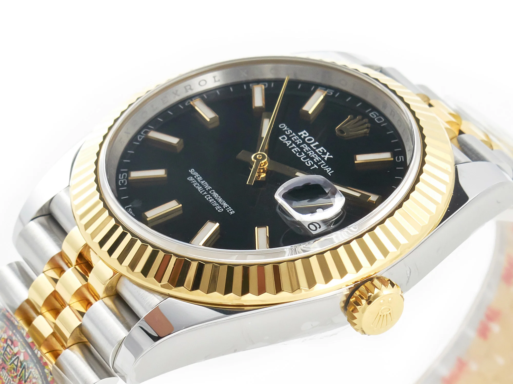 DateJust 41mm 126333 Clean Best Edition Black Stick Dial on Jubilee Bracelet VR3235