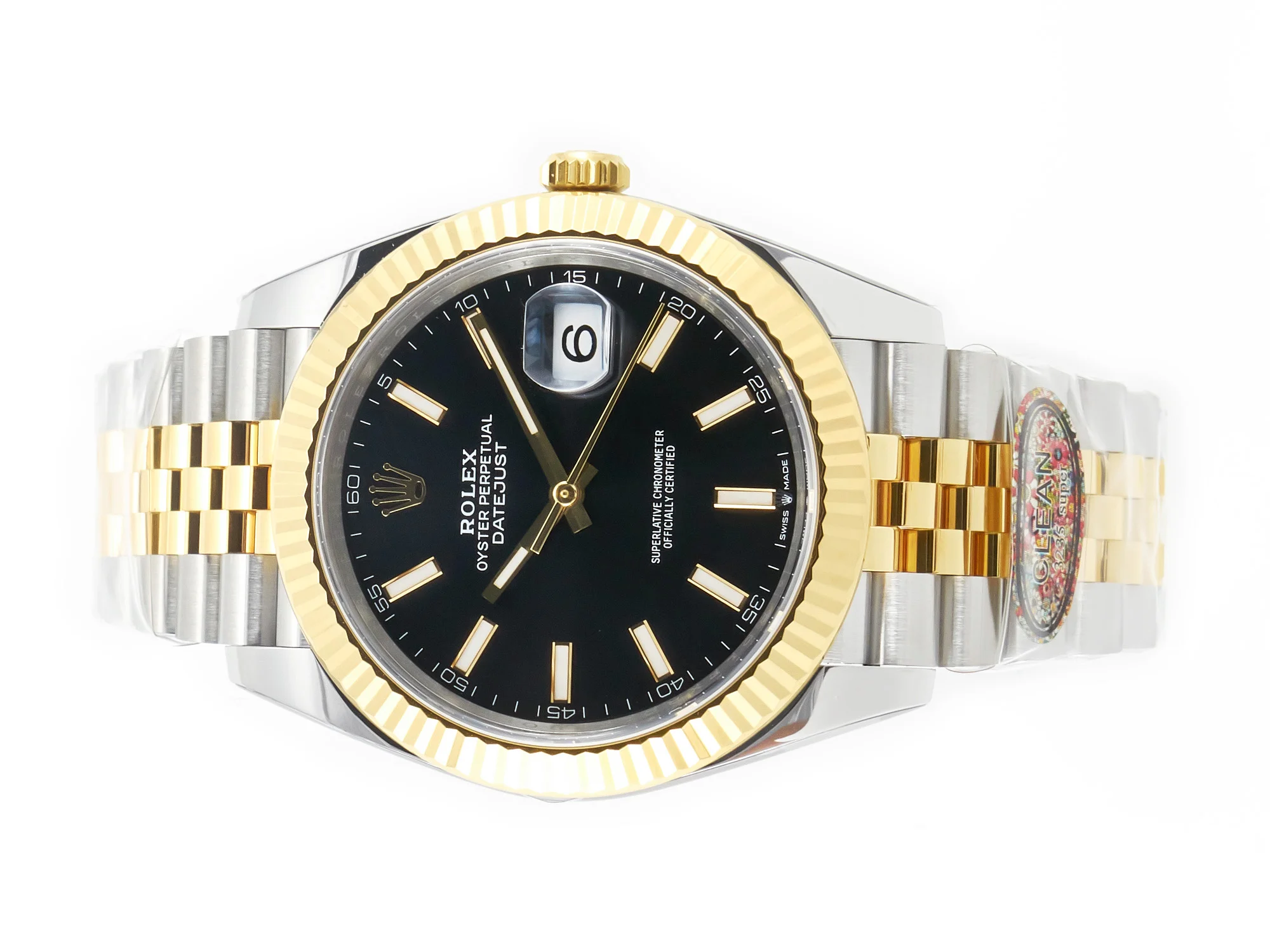 DateJust 41mm 126333 Clean Best Edition Black Stick Dial on Jubilee Bracelet VR3235