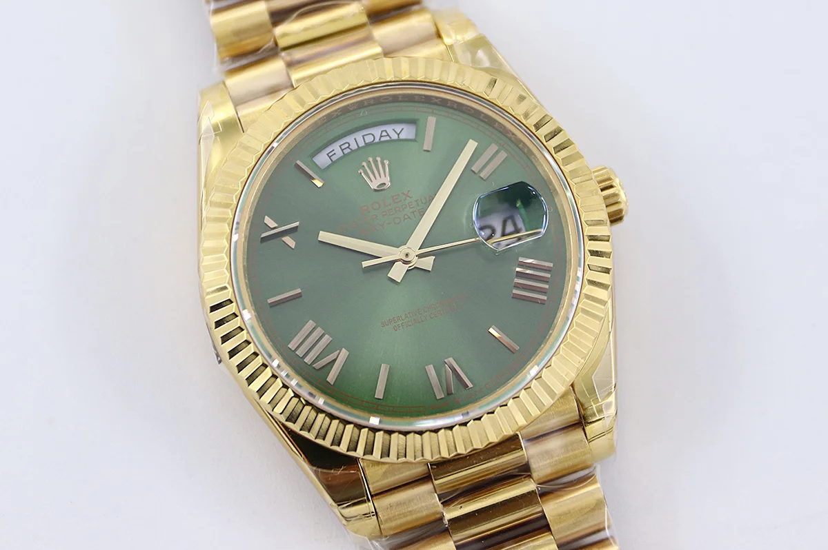 Day-Date 40 228238 Green Dial in Yellow Gold