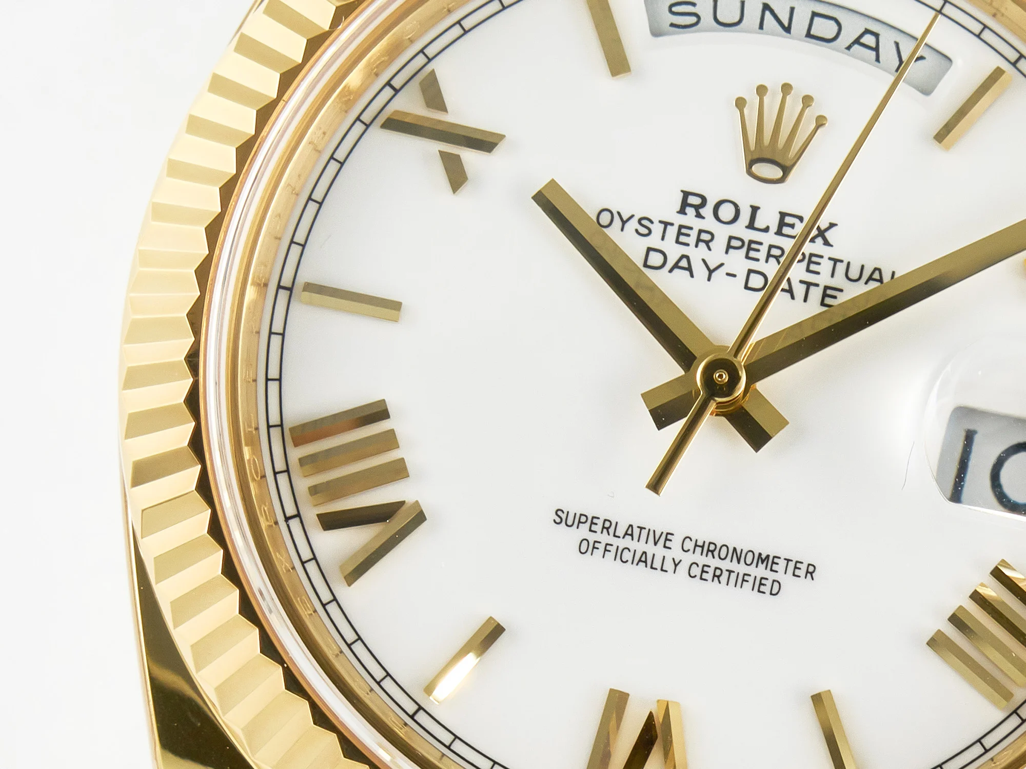 Day Date 40 YG 228238 ARF 1:1 Best Edition White Roman Dial on President Bracelet VR3255