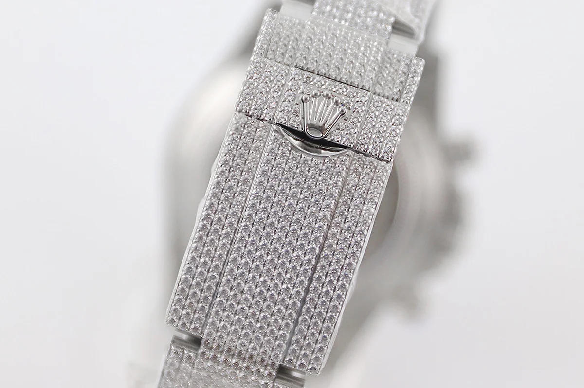 Daytona 116505 Diamond Paved Dial with Arabic Marker in Steel