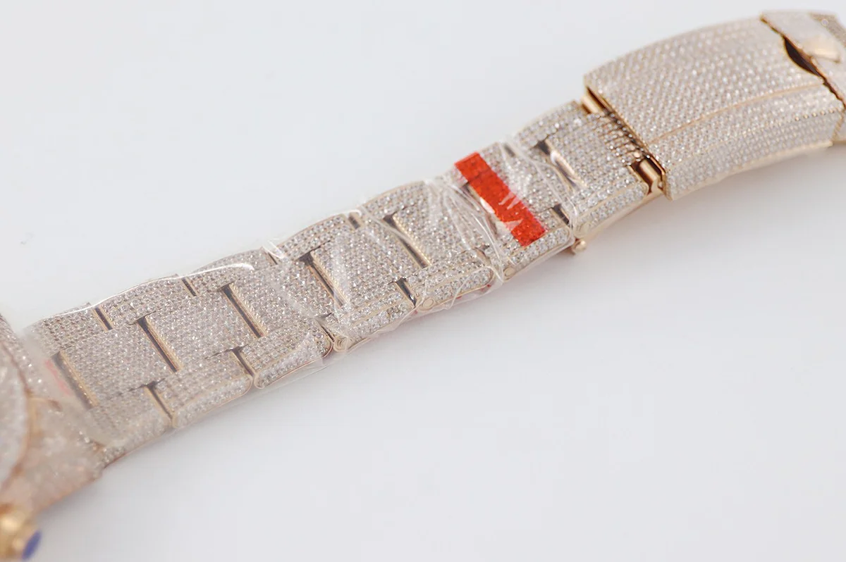 Daytona 116505 Diamond Paved Dial with Stick Marker in Rose Gold
