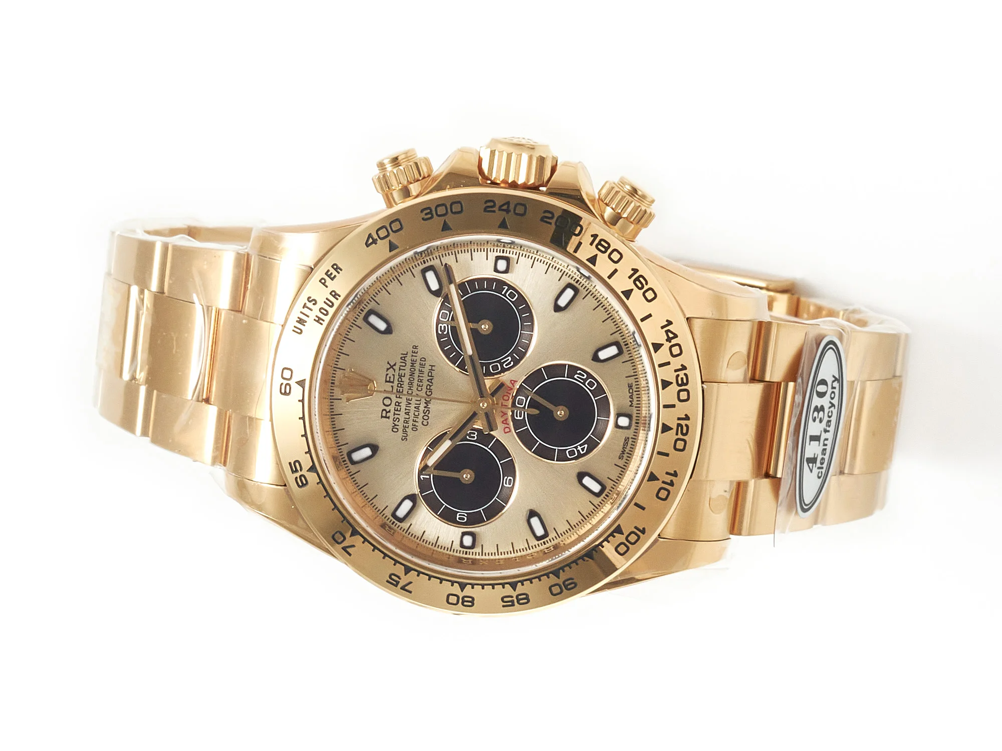 Daytona 116508 Clean Best Edition 904L Steel YG/Black Dial on YG Bracelet SA4130