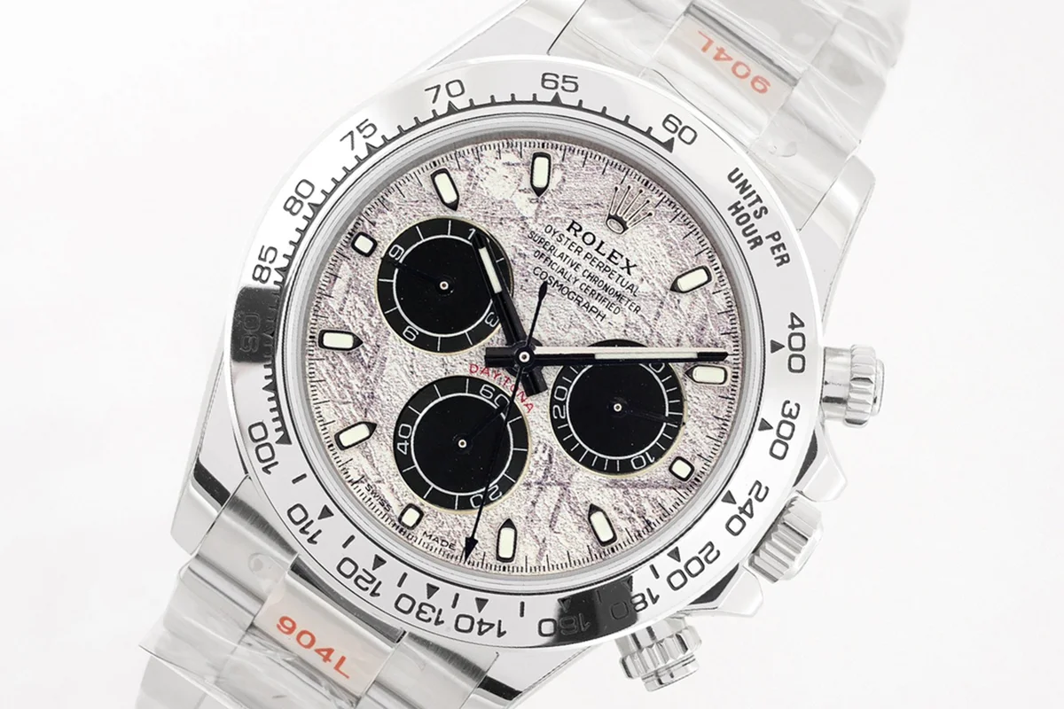 Daytona 116509 Meteorite/Black Dial in White Gold