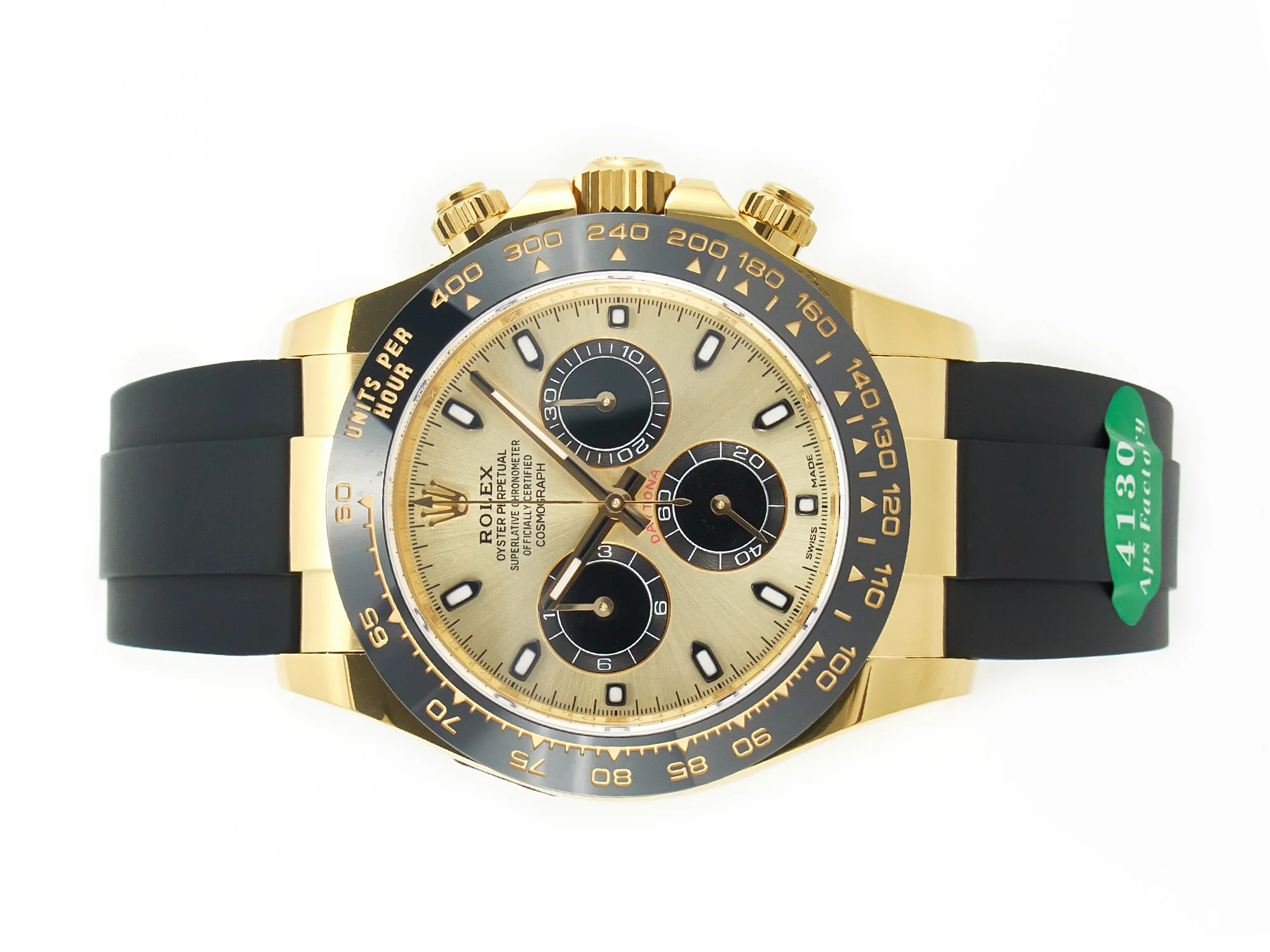 Daytona 116518 APS 1:1 Best Edition 904L SS Case YG Dial on Oysterflex Strap SH4130 (Gain Weight)