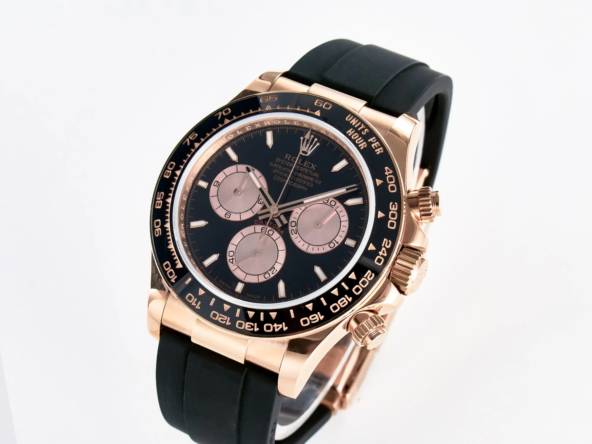 Daytona 126515 QF 1:1 Best Edition Black/RG Dial on Oysterflex Strap SH4131 V6 (Gain Weight)