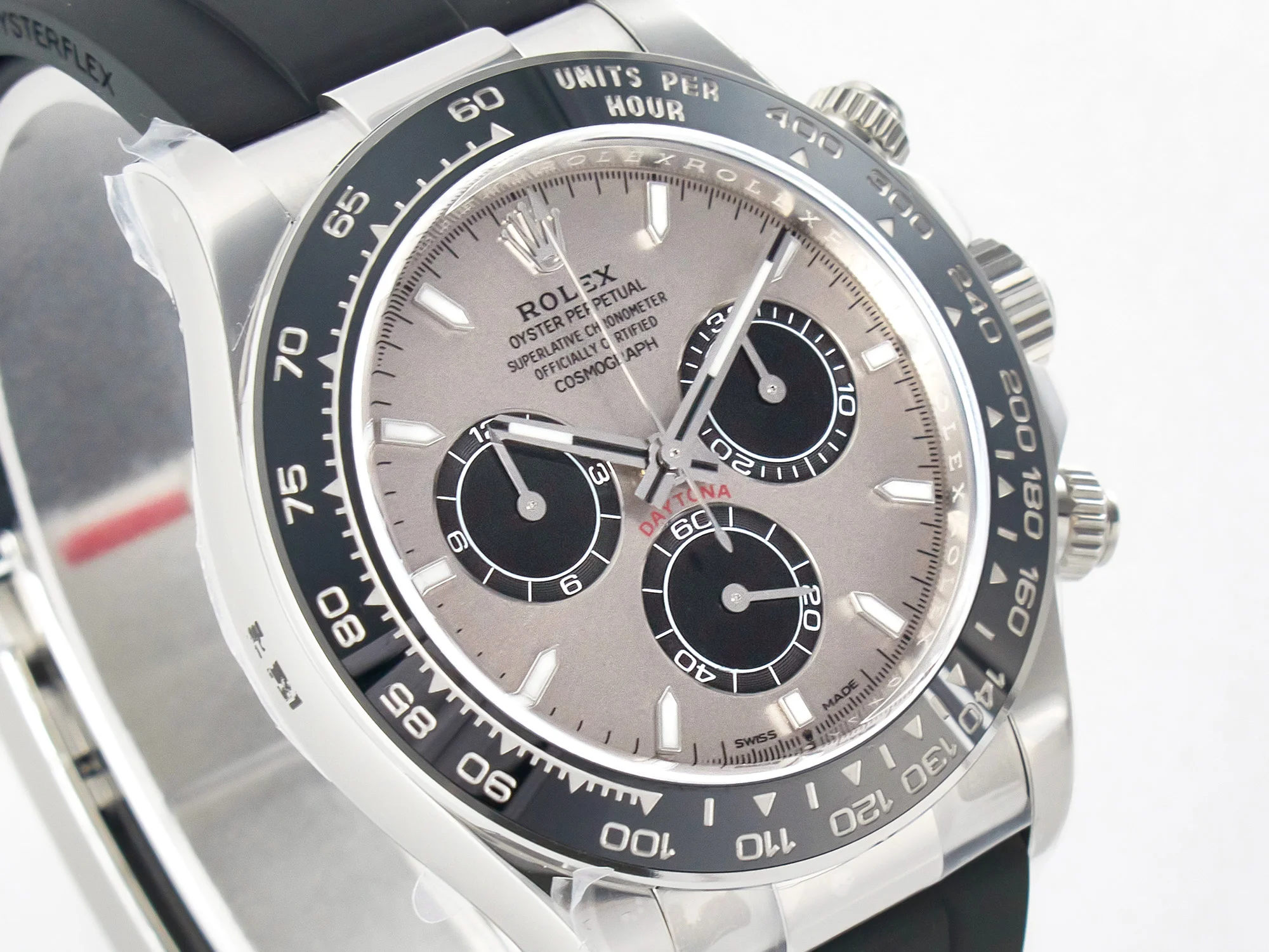 Daytona 126519 Clean 1:1 Best Edition Grey Dial on Oysterflex Rubber Strap SH4131