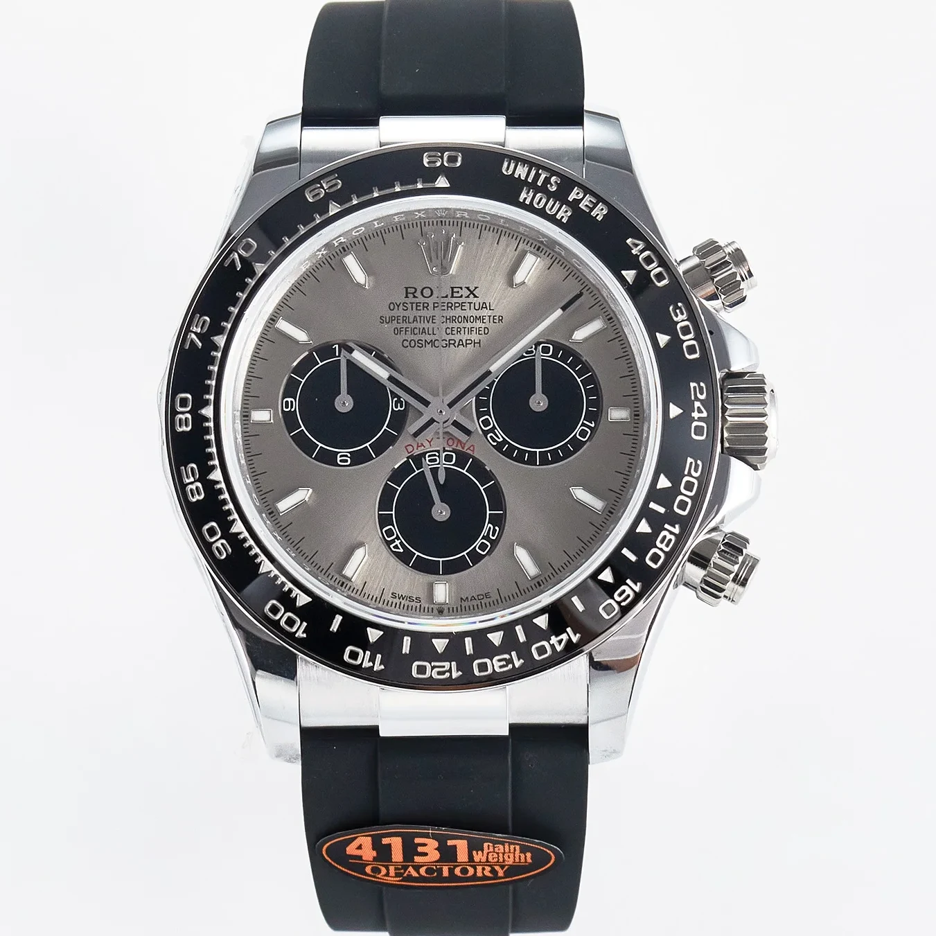 Daytona 126519 QF 1:1 Best Edition Gray/Black Dial on Oysterflex Strap SH4131 V6(Gain Weight)