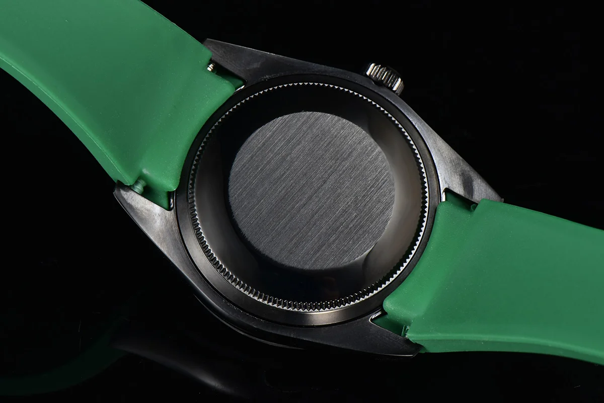 DIW Milgauss Carbon on Green Rubber Strap
