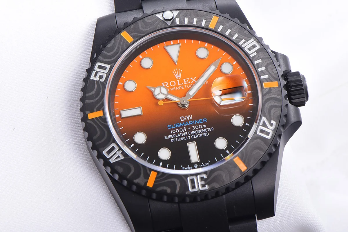 DIW Submariner Black/Orange Dial