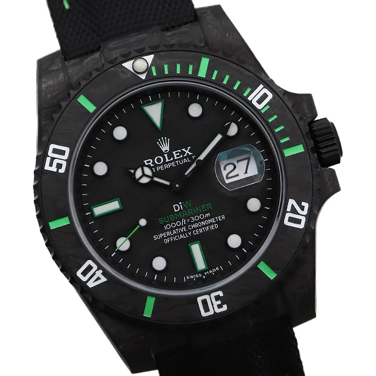 DIW Submariner Carbon Green