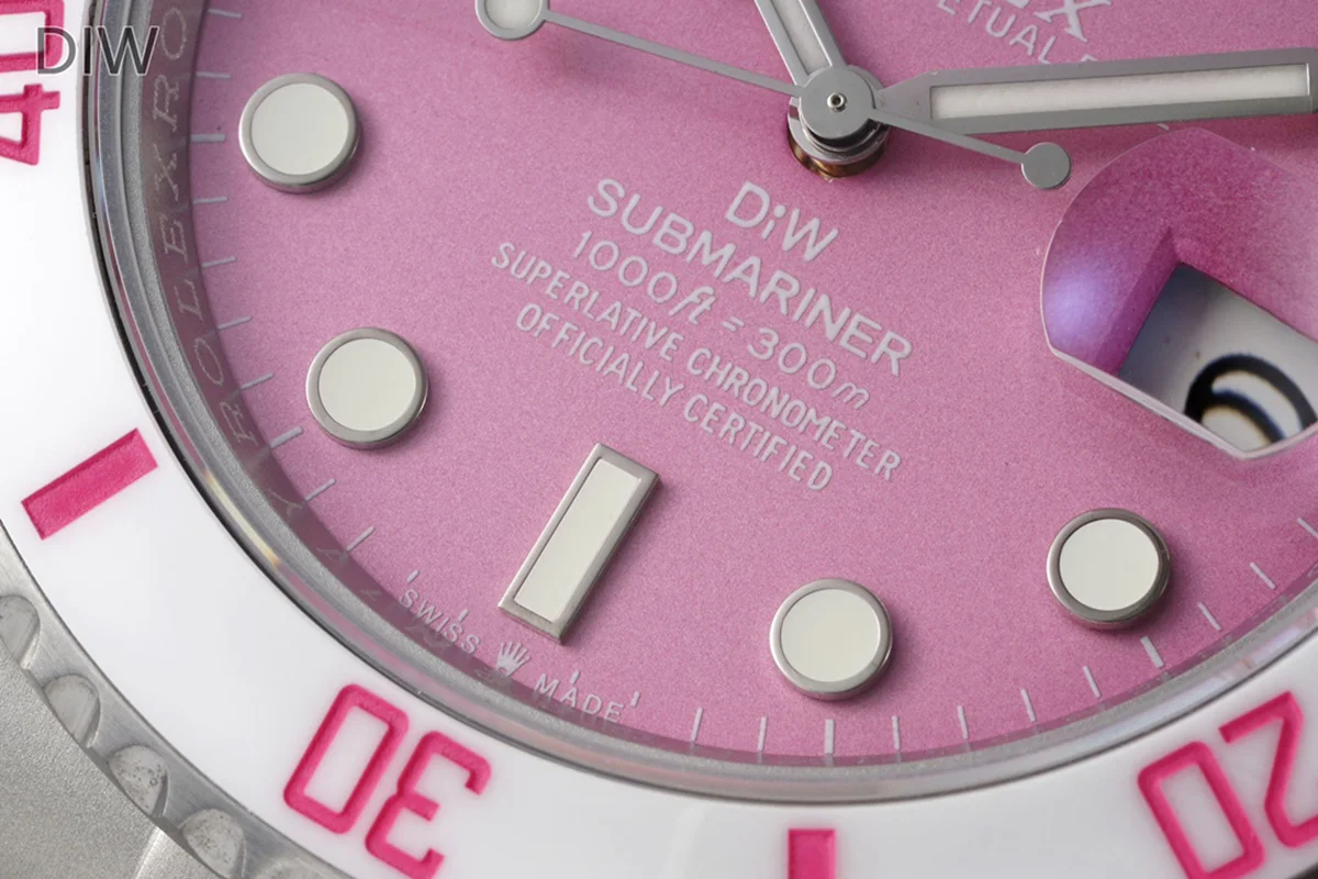 DIW Submariner Fuchsia Pink Dial
