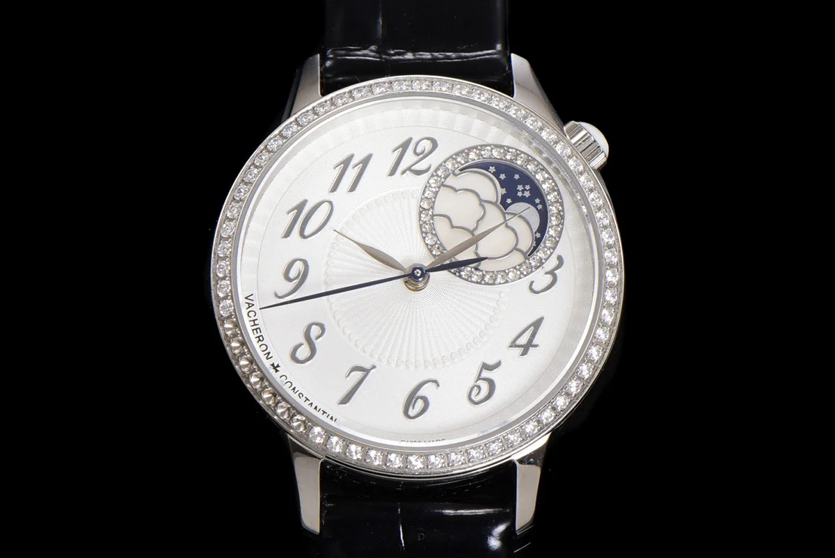 Egerie Moonphase Muse White Dial in Steel