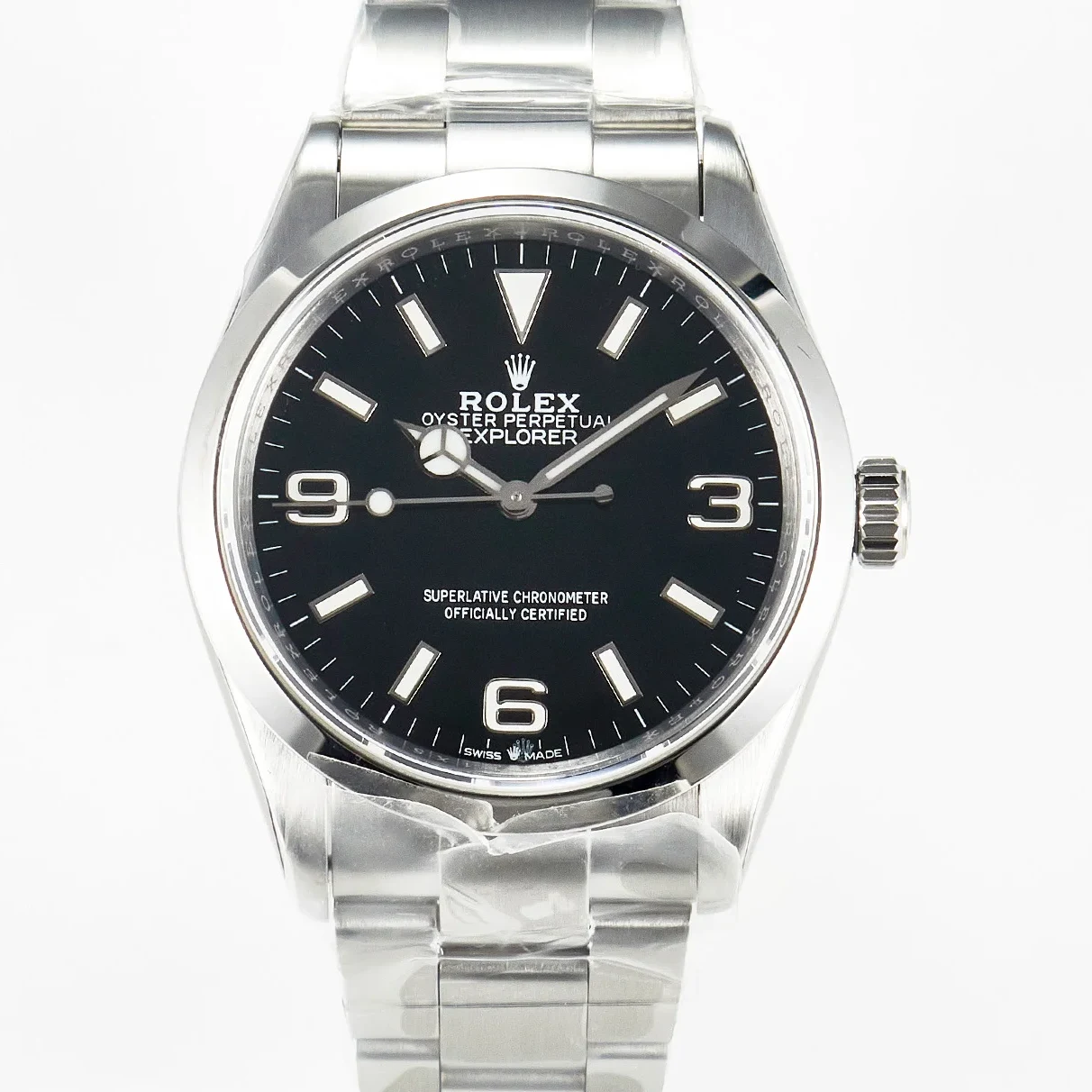 Explorer 36 904L Steel KRF 1:1 Best Edition Black Dial on SS Bracelet A2824 V2