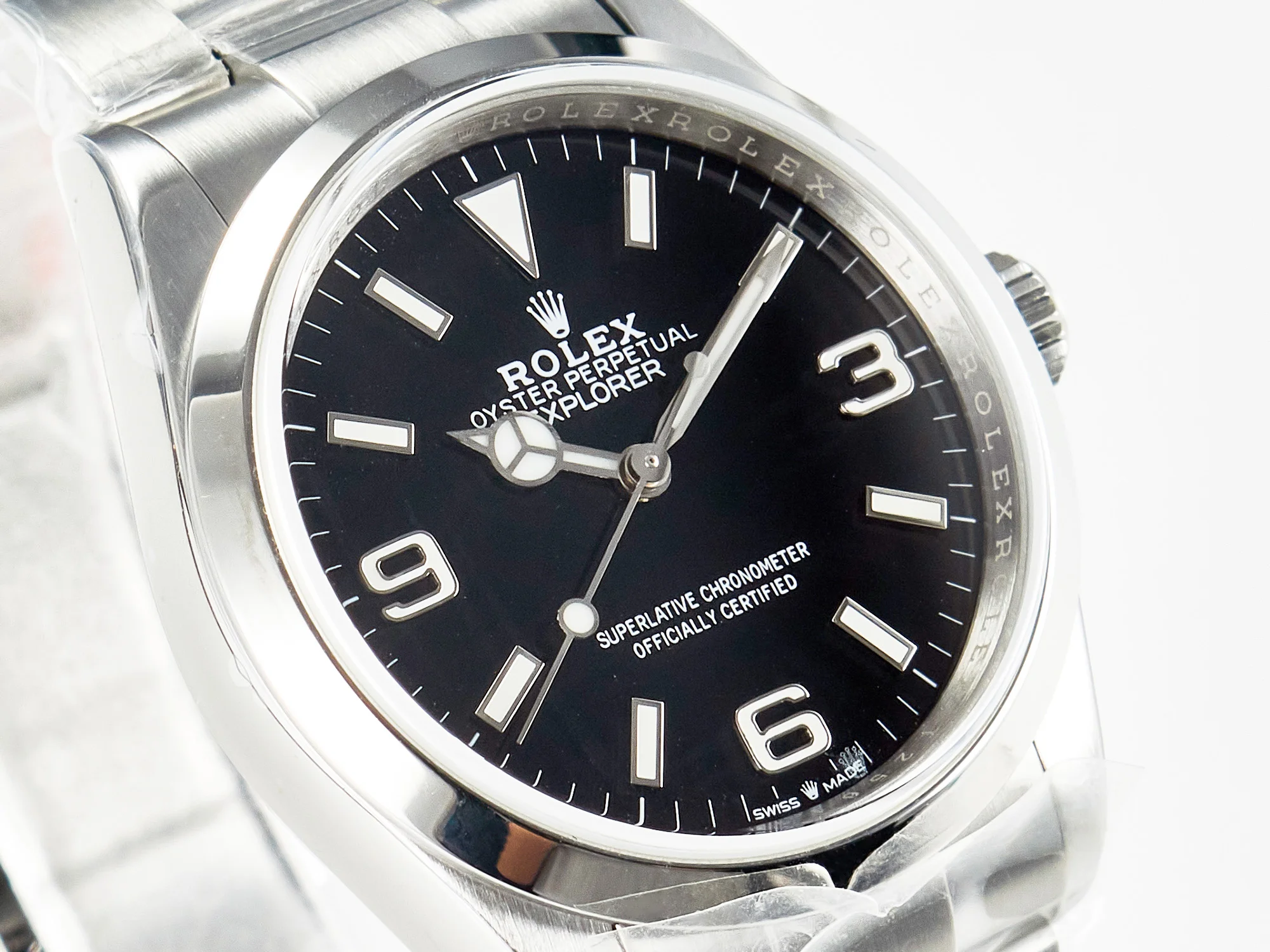 Explorer 36 904L Steel KRF 1:1 Best Edition Black Dial on SS Bracelet A2824 V2