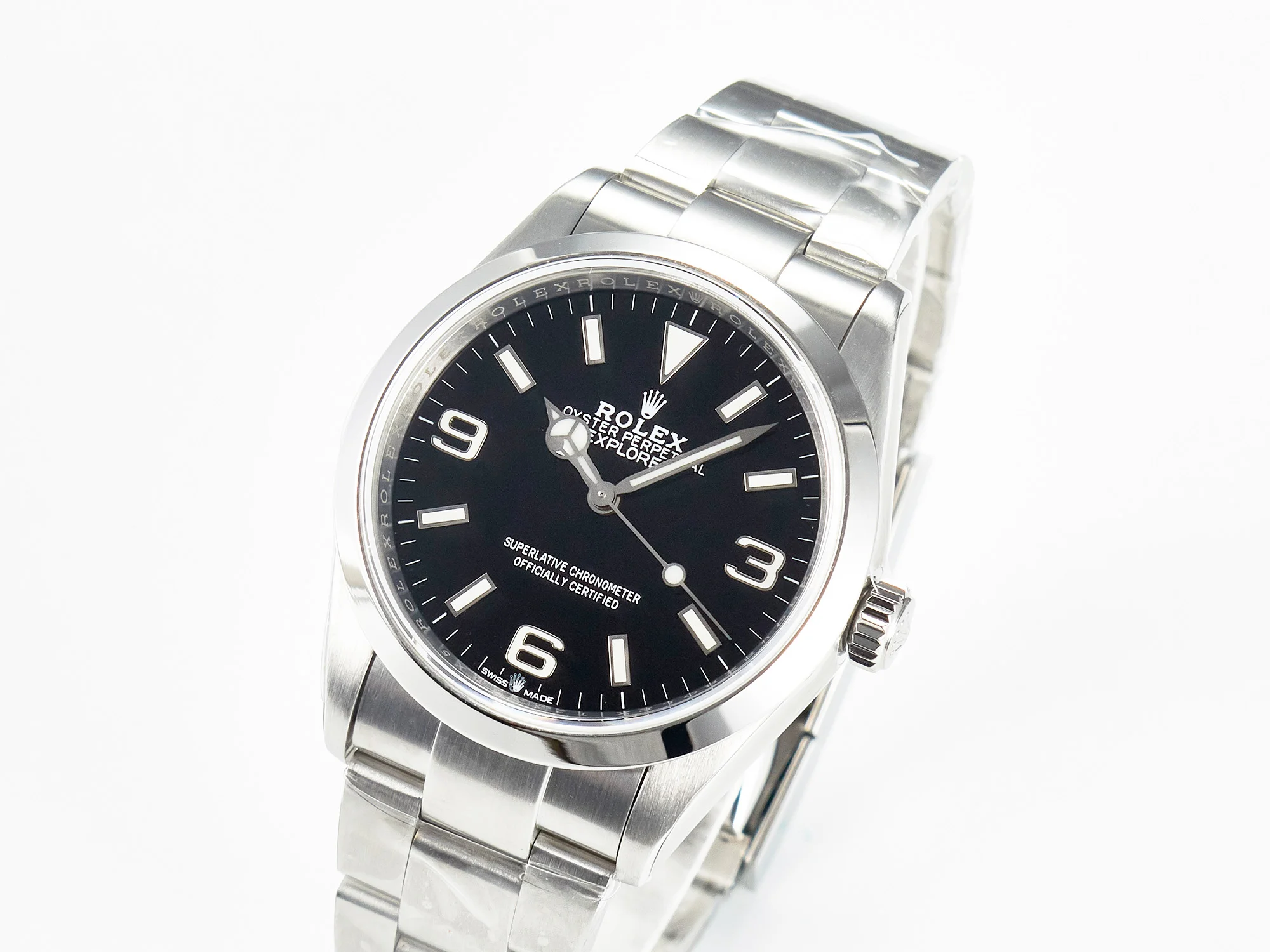 Explorer 36 904L Steel KRF 1:1 Best Edition Black Dial on SS Bracelet PT5000 V2