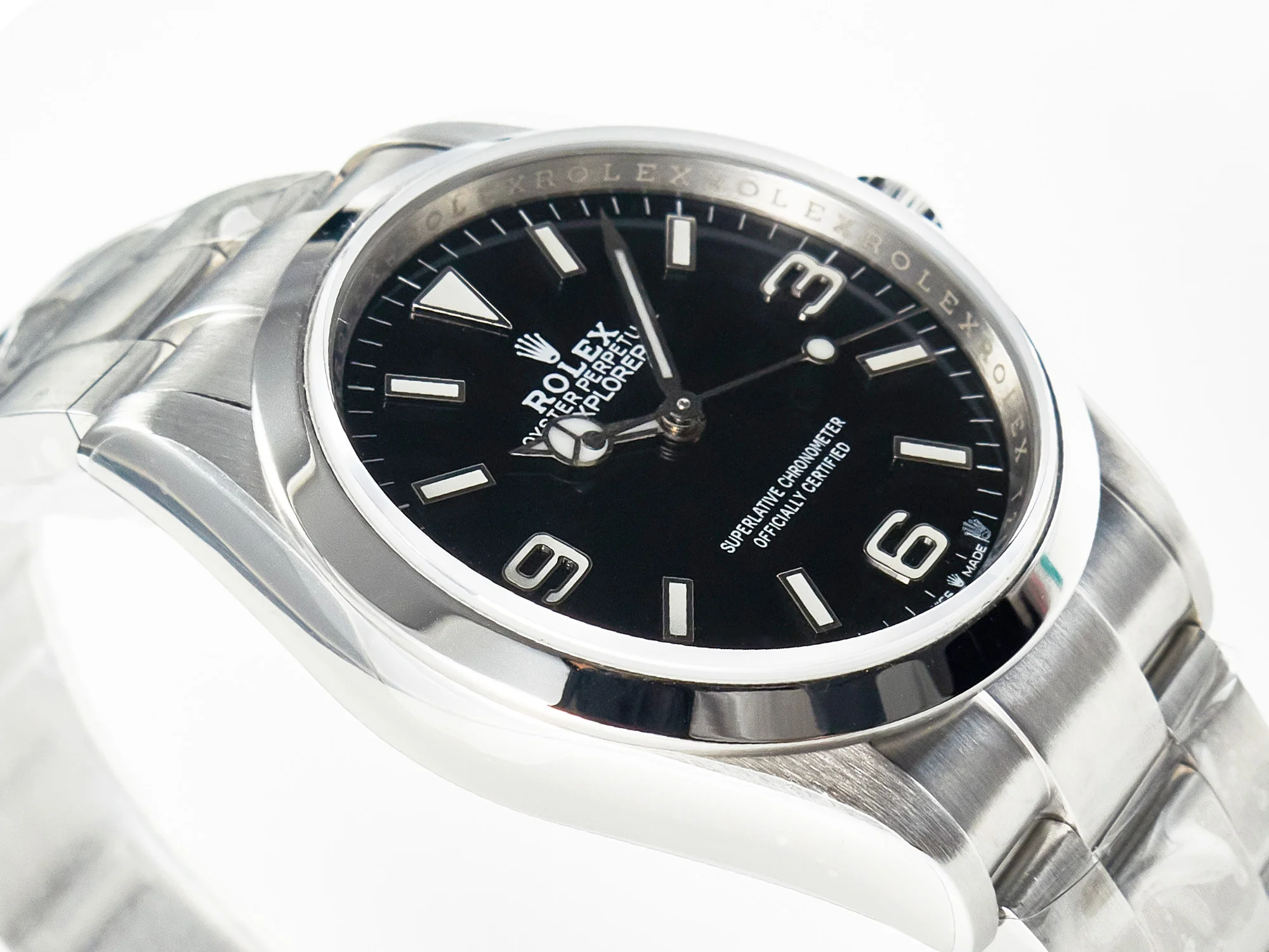 Explorer 36 904L Steel KRF 1:1 Best Edition Black Dial on SS Bracelet PT5000 V2