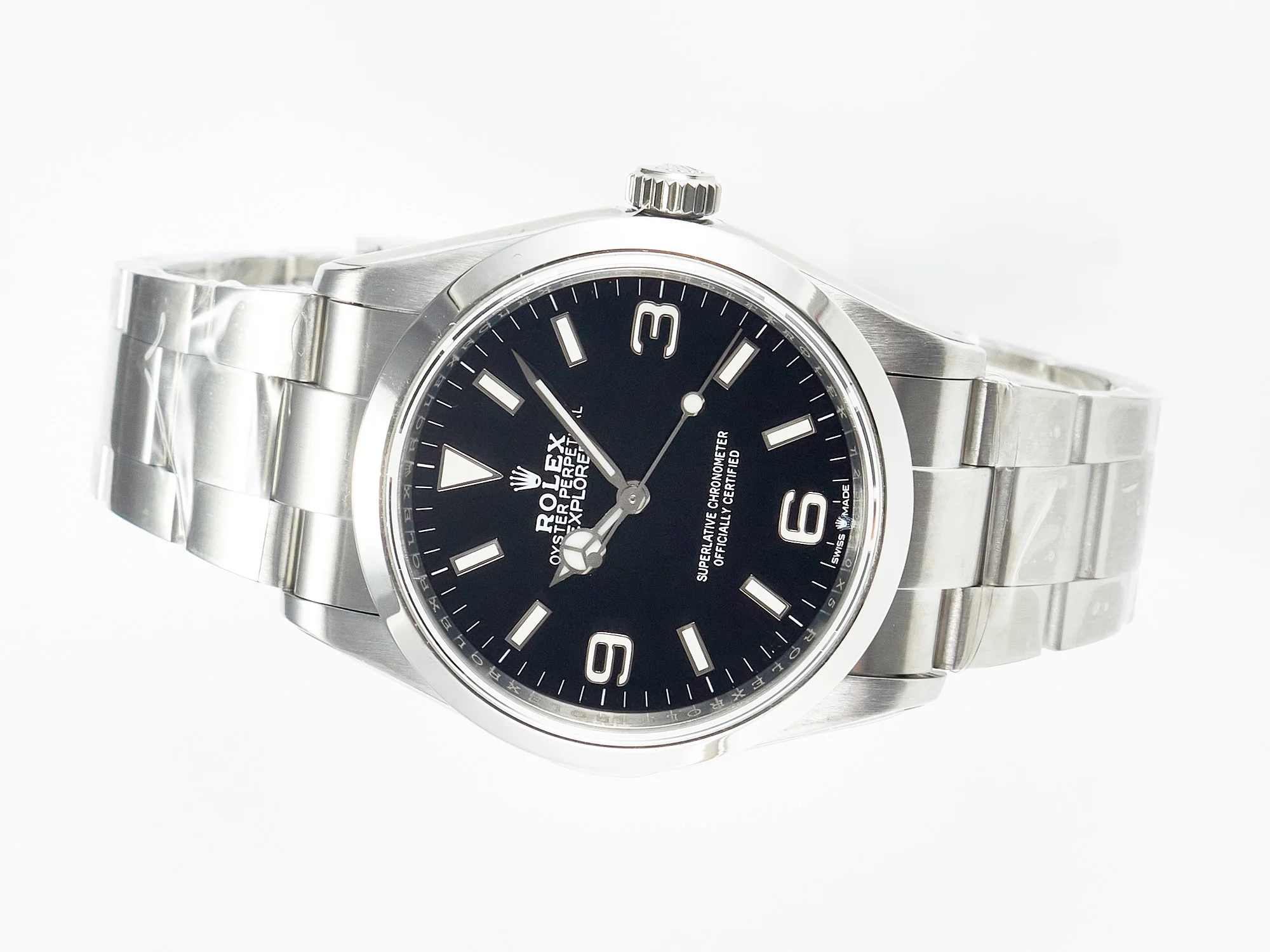 Explorer 36 904L Steel KRF 1:1 Best Edition Black Dial on SS Bracelet PT5000 V2