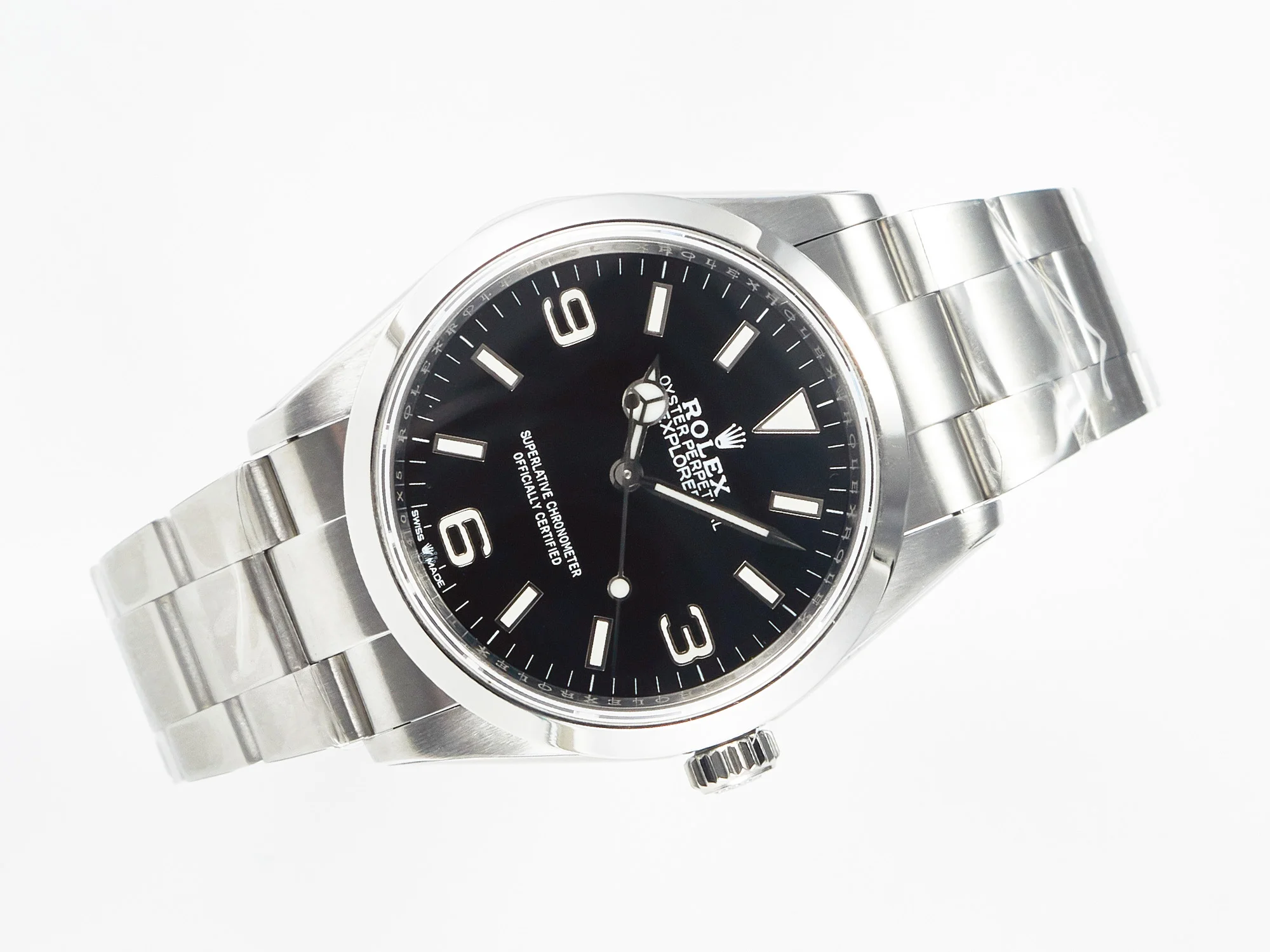 Explorer 36 904L Steel KRF 1:1 Best Edition Black Dial on SS Bracelet PT5000 V2