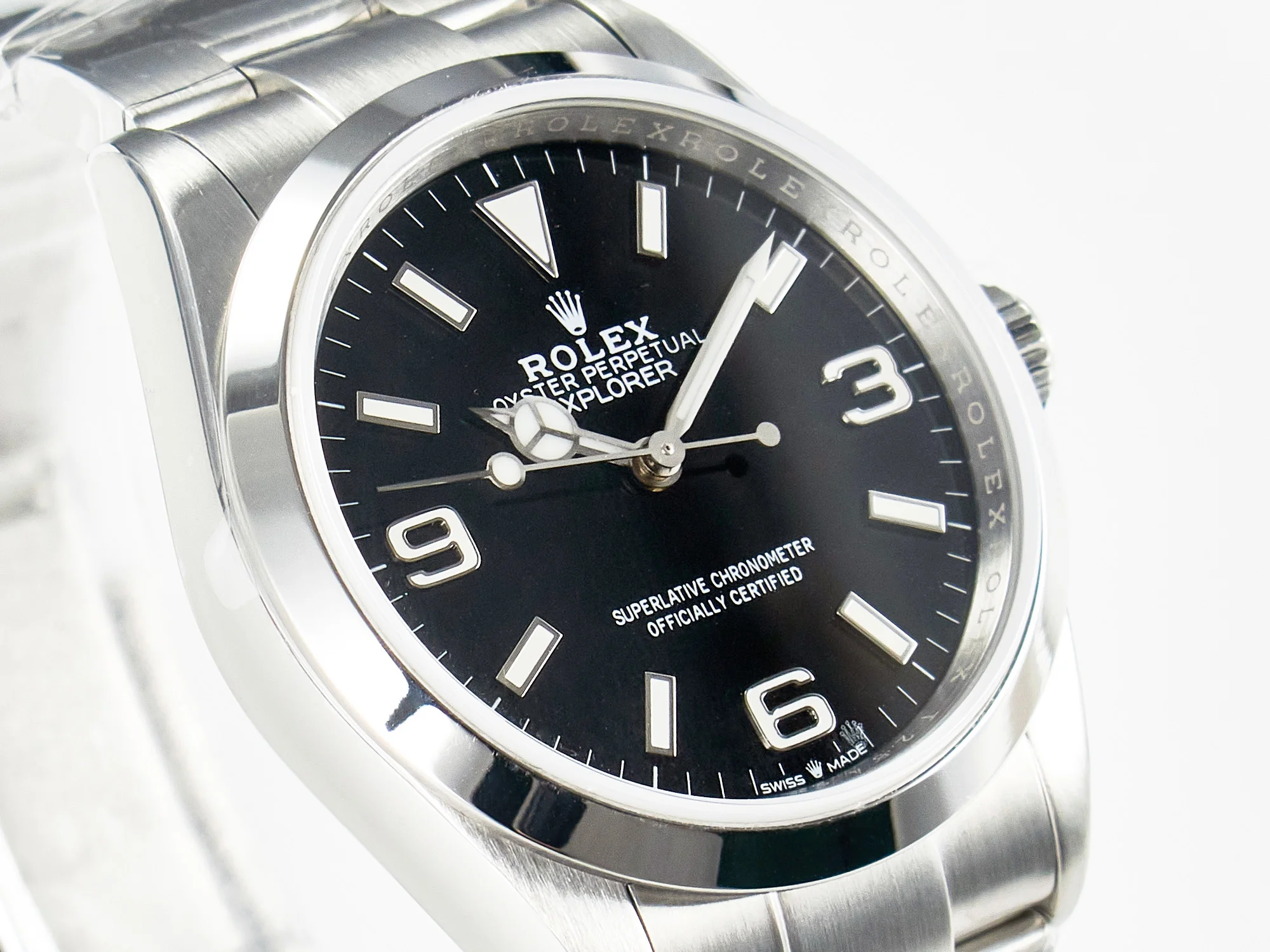 Explorer 36 904L Steel KRF 1:1 Best Edition Black Dial on SS Bracelet SW200 V2