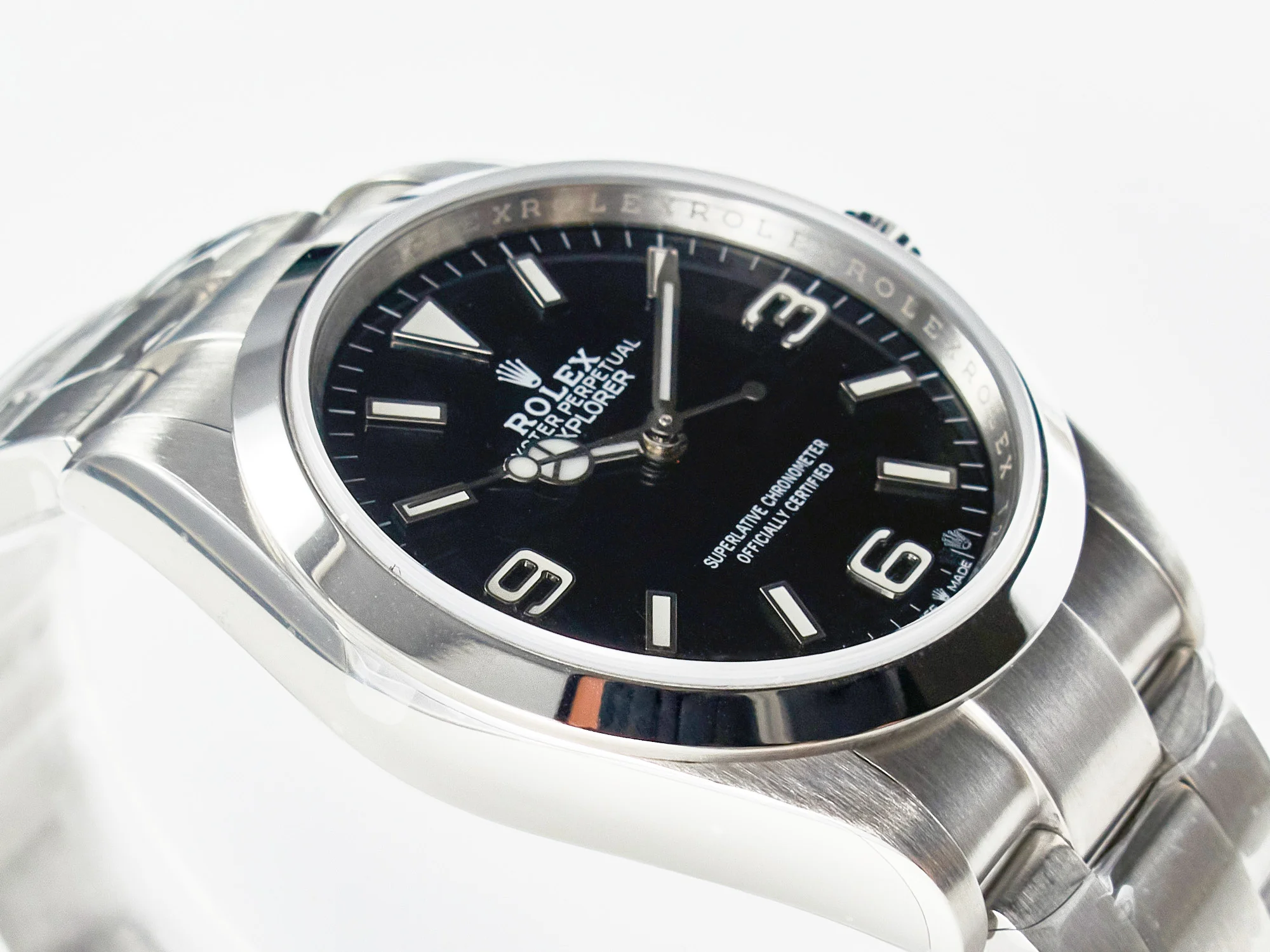 Explorer 36 904L Steel KRF 1:1 Best Edition Black Dial on SS Bracelet SW200 V2