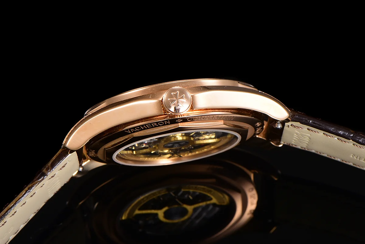 Fiftysix Silver Dial with Diamond Bezel in Pink Gold Ref: 4600E