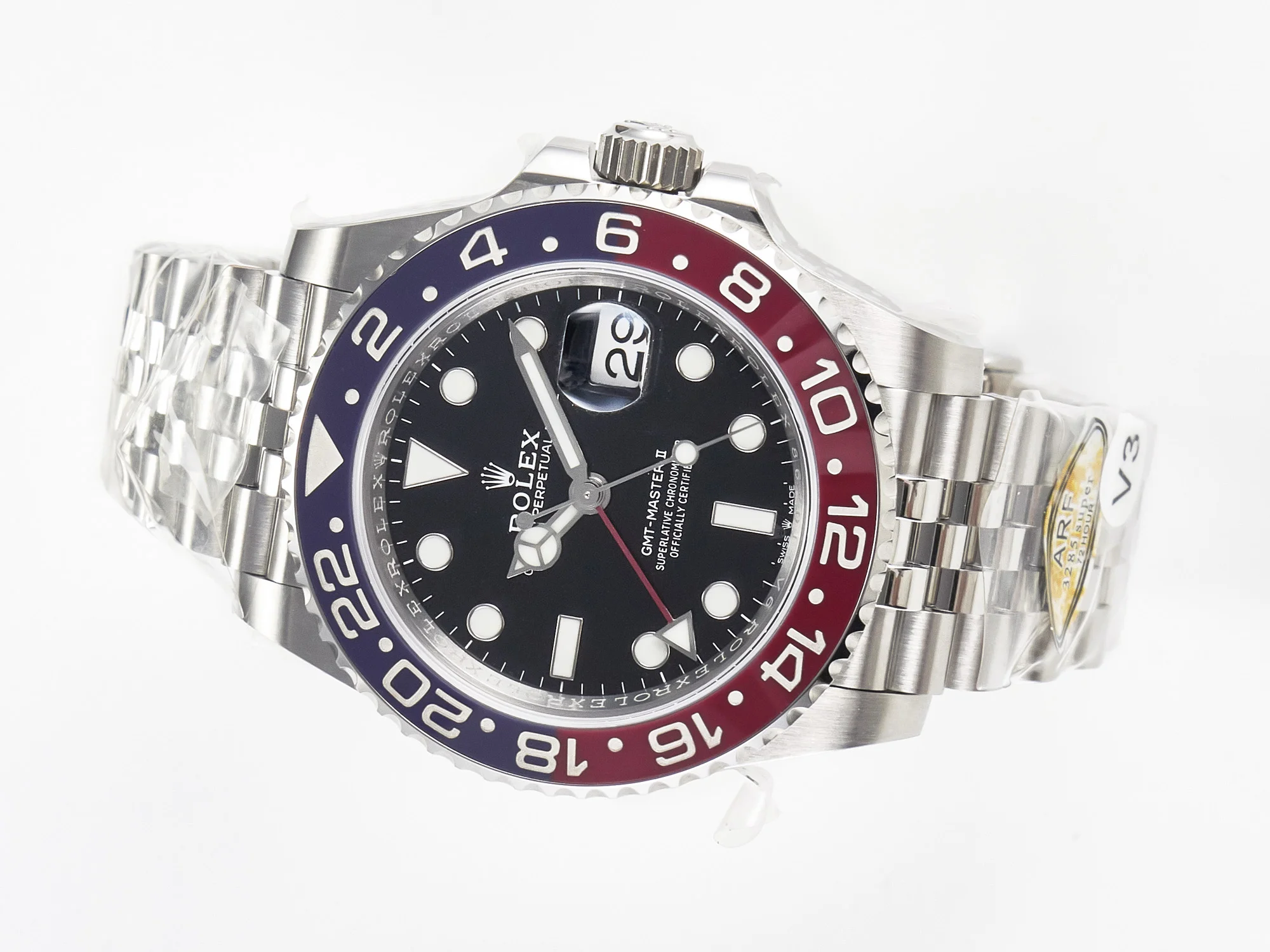 GMT-Master II 126710 BLRO Blue/Red Ceramic 904L ARF 1:1 Best Edition on Jubilee Bracelet SH3285 V3