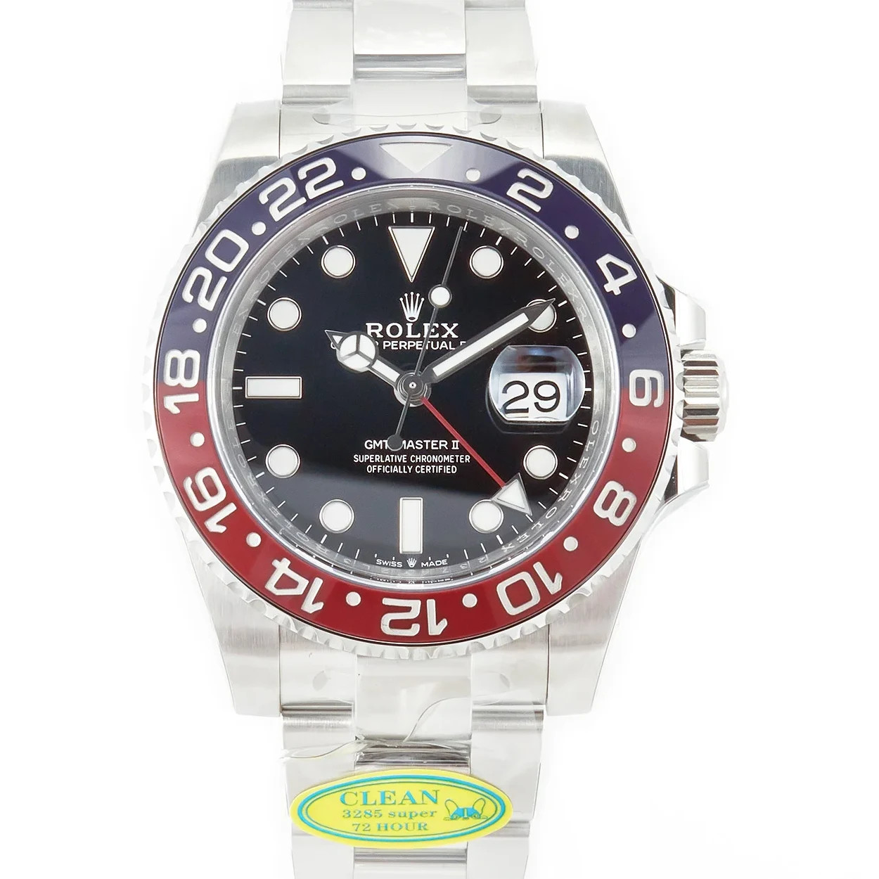 GMT-Master II 126710 BLRO Blue/Red Ceramic Clean Factory Best Edition on Oyster Bracelet DD3285 CHS V2