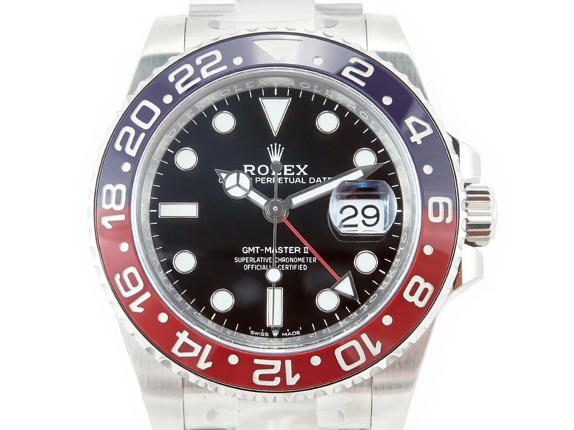 GMT-Master II 126710 BLRO Blue/Red Ceramic Clean Factory Best Edition on Oyster Bracelet DD3285 CHS V2