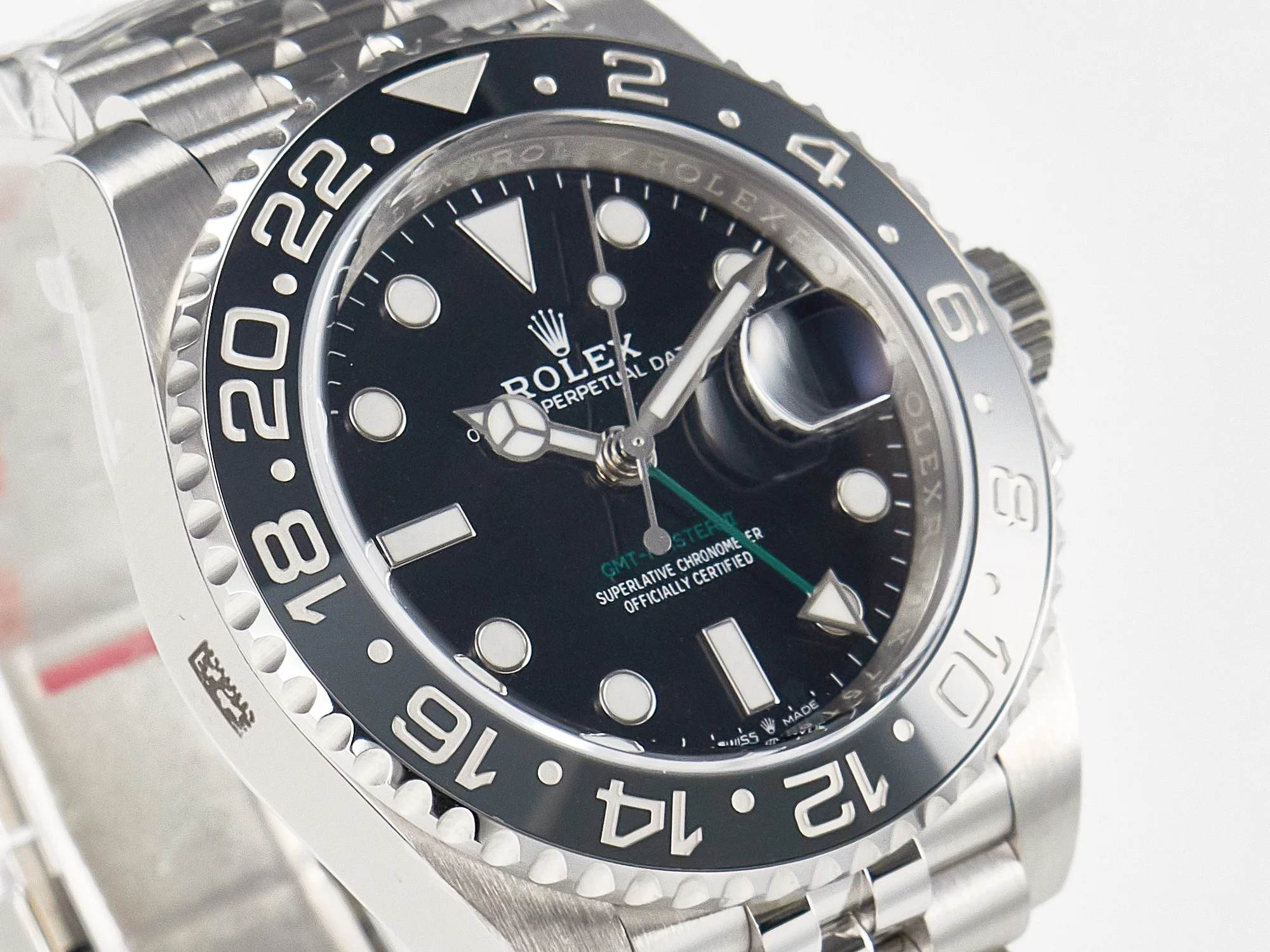 GMT-Master II 126710 GRNR Black/Gray Ceramic 904L Steel Clean 1:1 Best Edition on Jubilee Strap DD3285