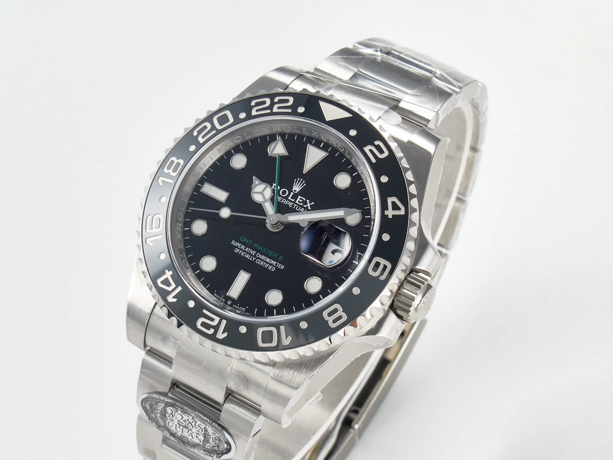 GMT-Master II 126710 GRNR Black/Gray Ceramic 904L Steel Clean 1:1 Best Edition on Oyster Strap DD3285