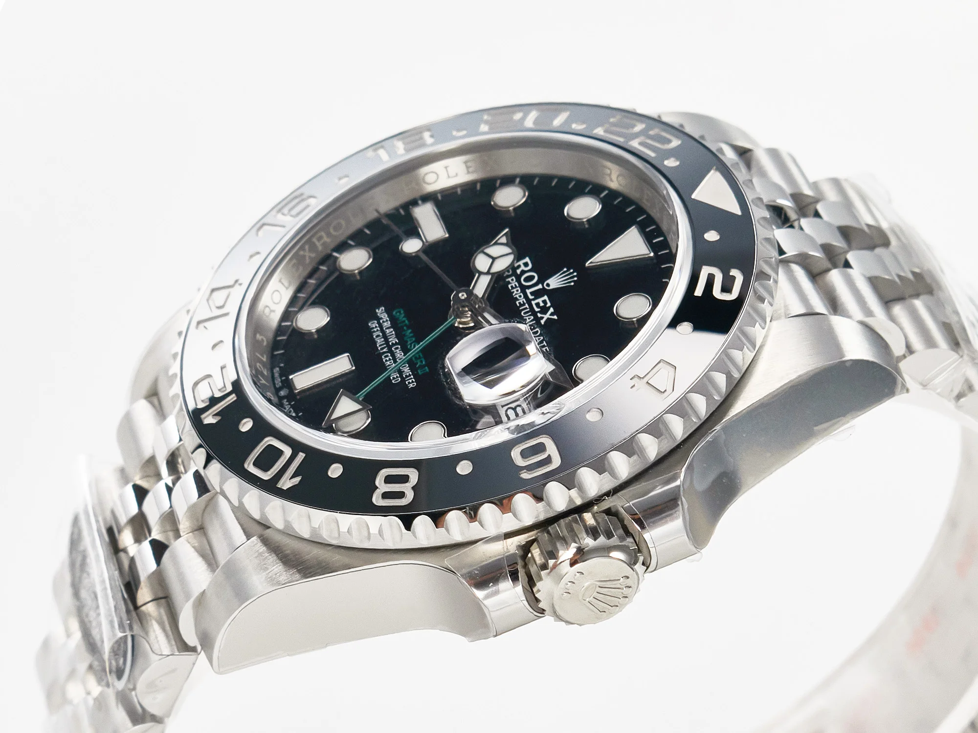 GMT-Master II 126710 GRNR Black/Gray Ceramic 904L Steel Clean 1:1 Best Edition on Jubilee Strap DD3285