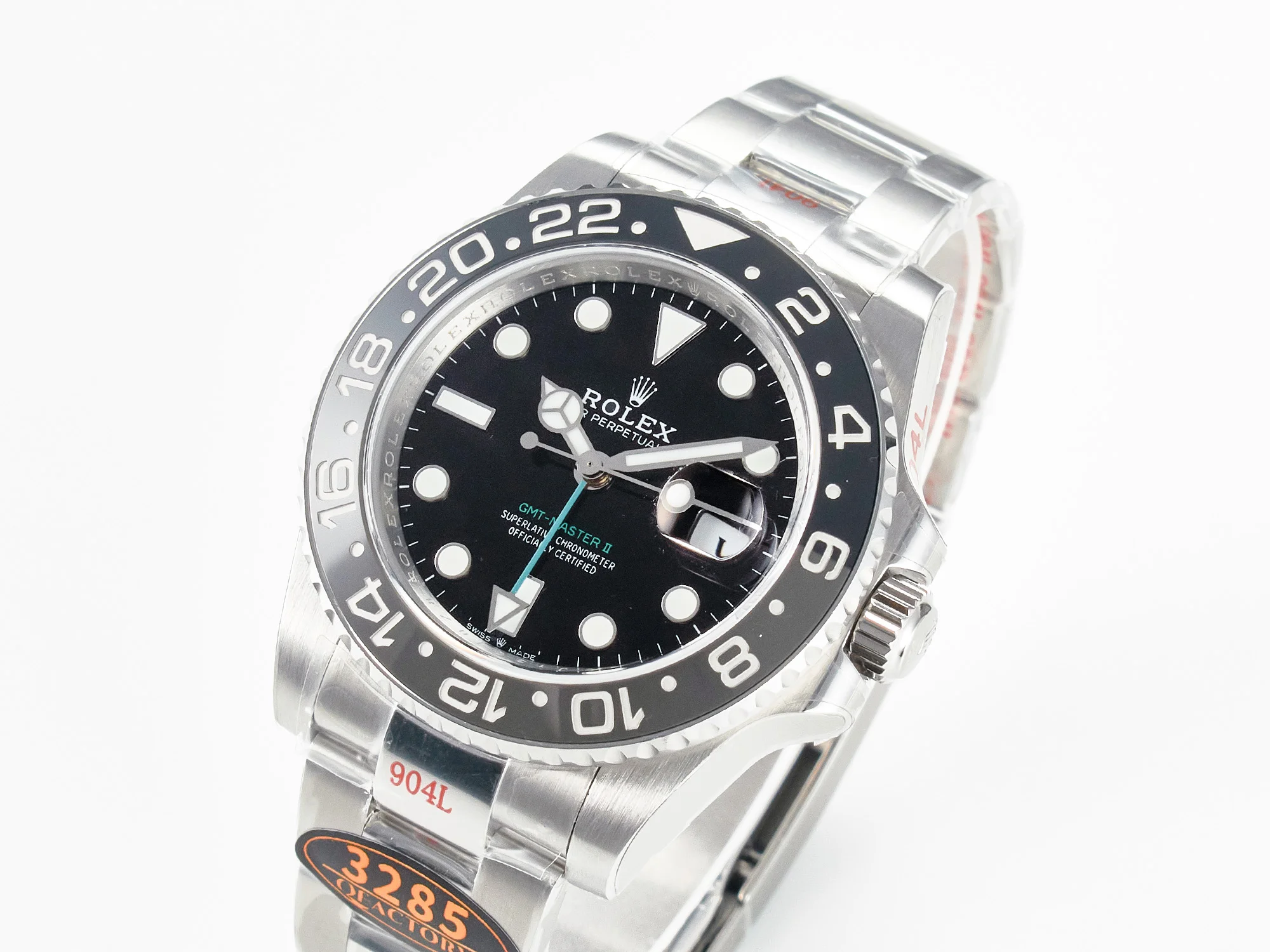 GMT-Master II 126710 GRNR Black/Grey Ceramic QF 1:1 Best Edition on Oyster Bracelet VR3285 CHS