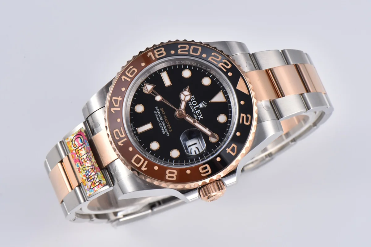 GMT Master II 126715CHNR “Rootbeer” in Everose Gold and Steel