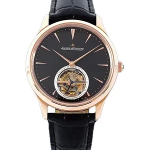 Master Control Tourbillon Black Dial in Rose Gold