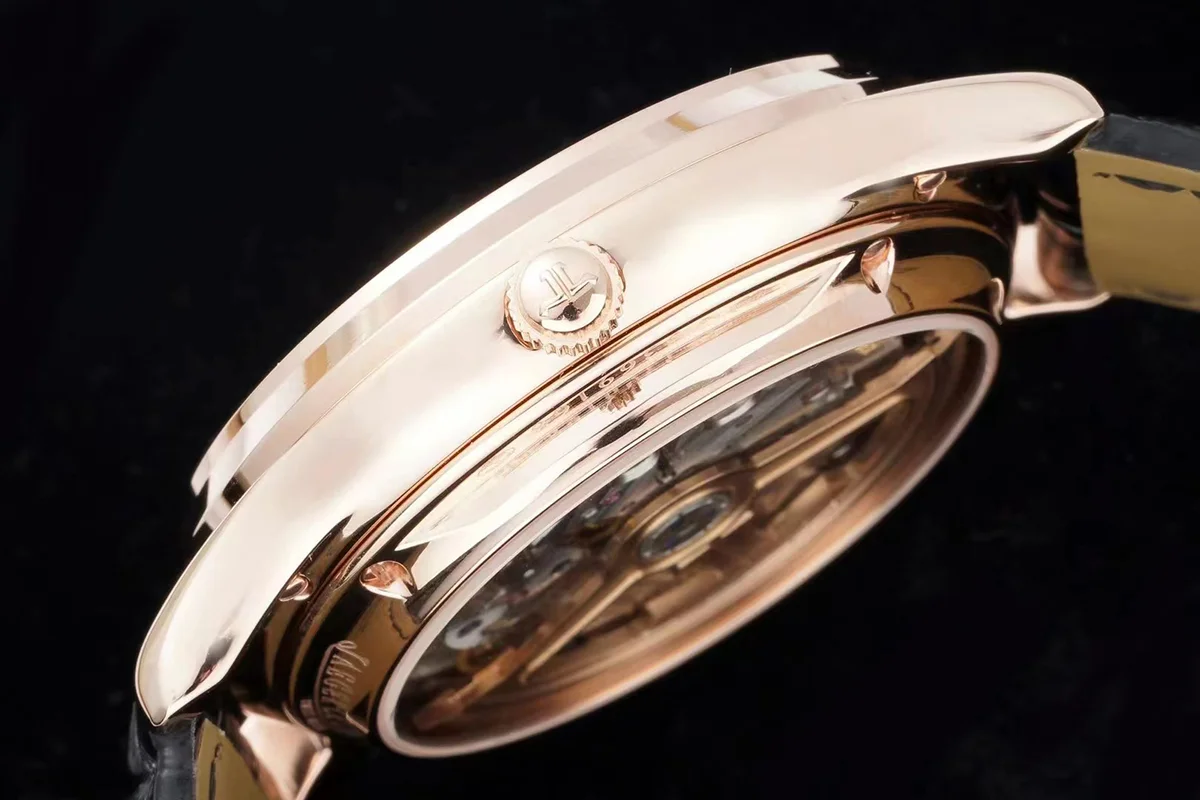 Master Control Tourbillon Black Dial in Rose Gold