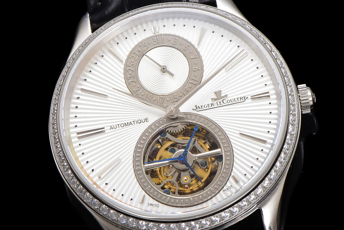 Master Ultra Thin Tourbillon White Dial with Diamond Bezel in White Gold