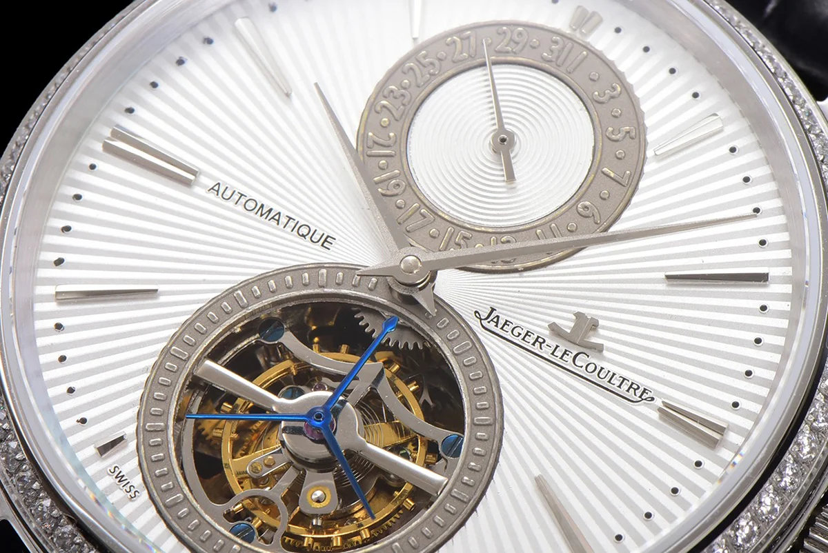 Master Ultra Thin Tourbillon White Dial with Diamond Bezel in White Gold