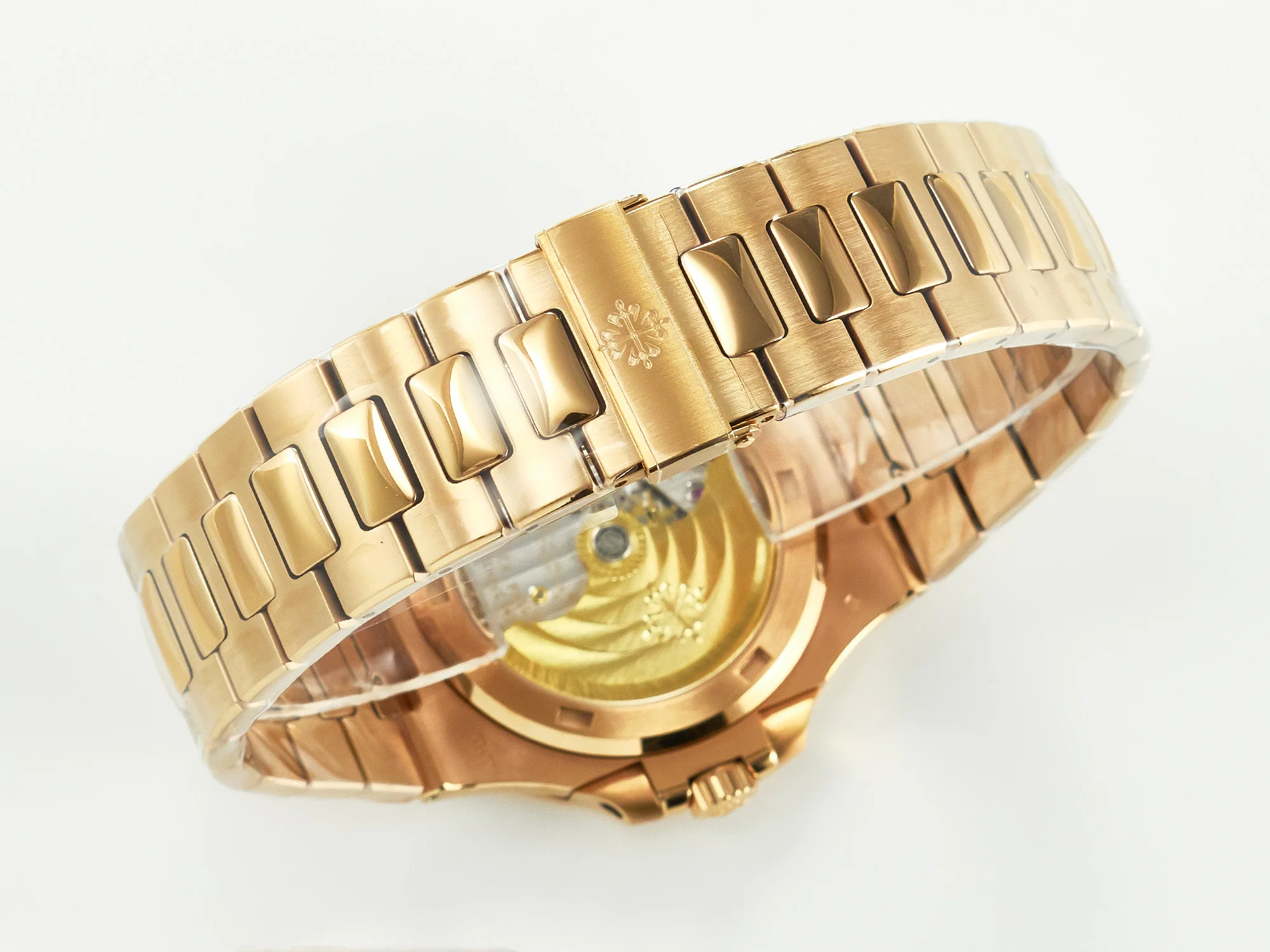 Nautilus 5711/1R-001 RG 3KF 1:1 Best Edition Brown Textured Dial on RG Bracelet Super Clone 26-330